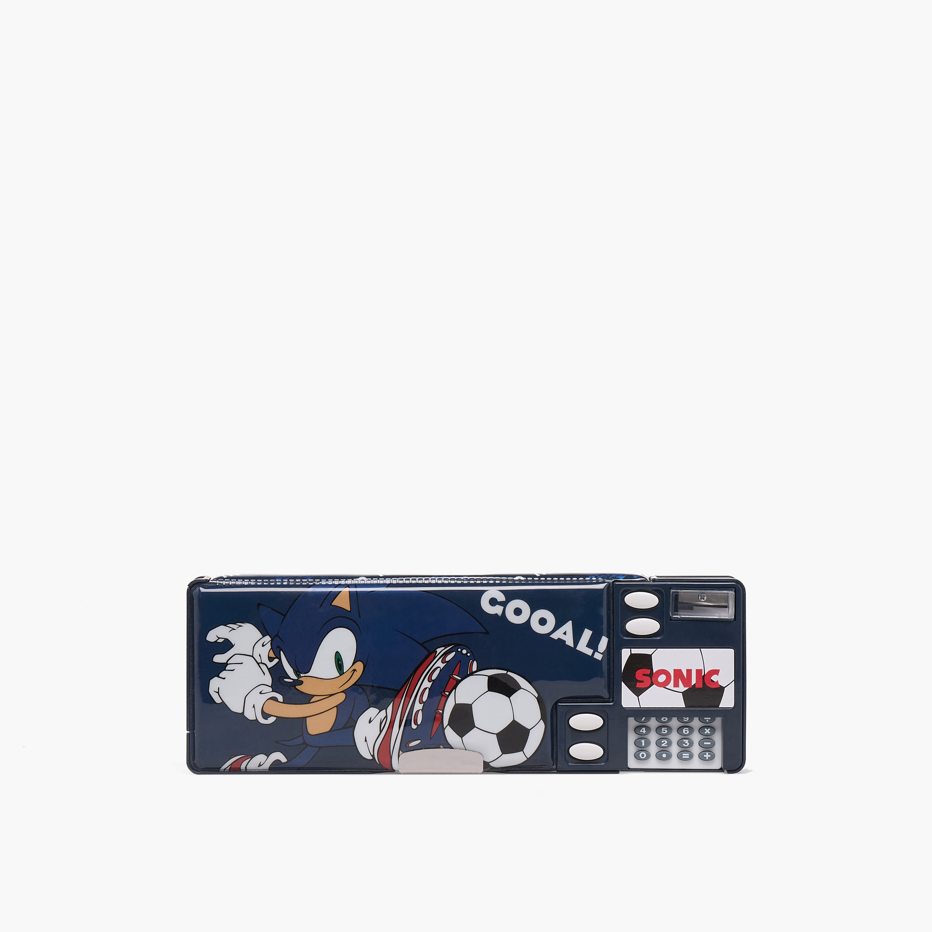 SEGA Sonic Print Pencil Case with Magnetic Flap Closure-school-stationery-pencilcases-image-3