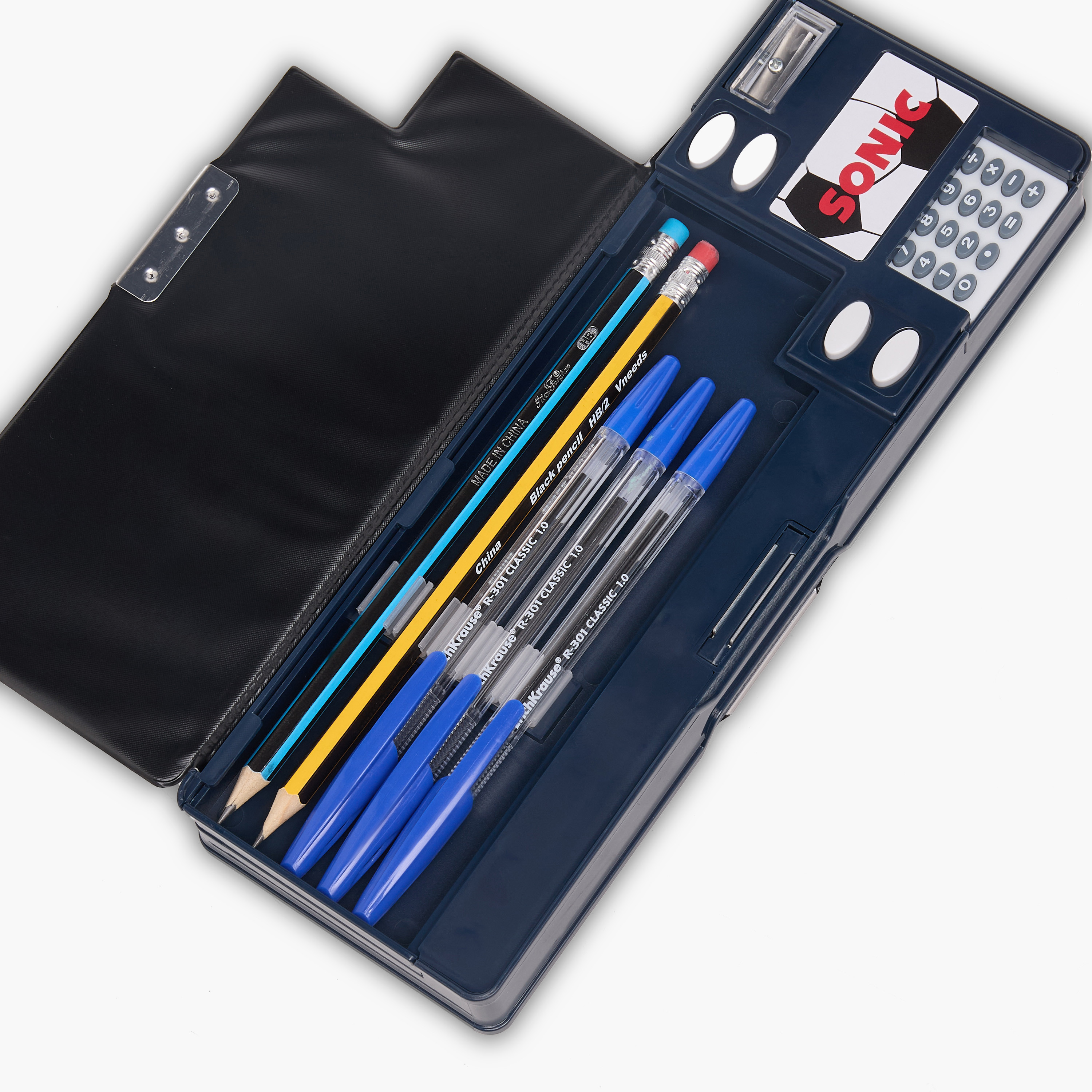 SEGA Sonic Print Pencil Case with Magnetic Flap Closure-school-stationery-pencilcases-image-8