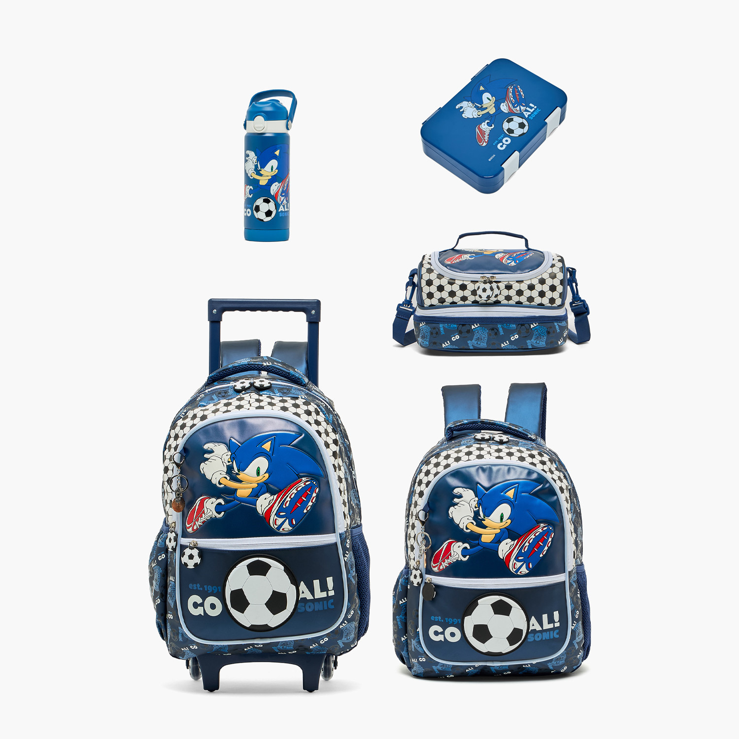 شنطة ترولي بطبعات وبعجلات متينة للأولاد 5-8 سنوات من سيجا - 16 بوصة-school-bagsandbackpacks-trolleybags-image-14