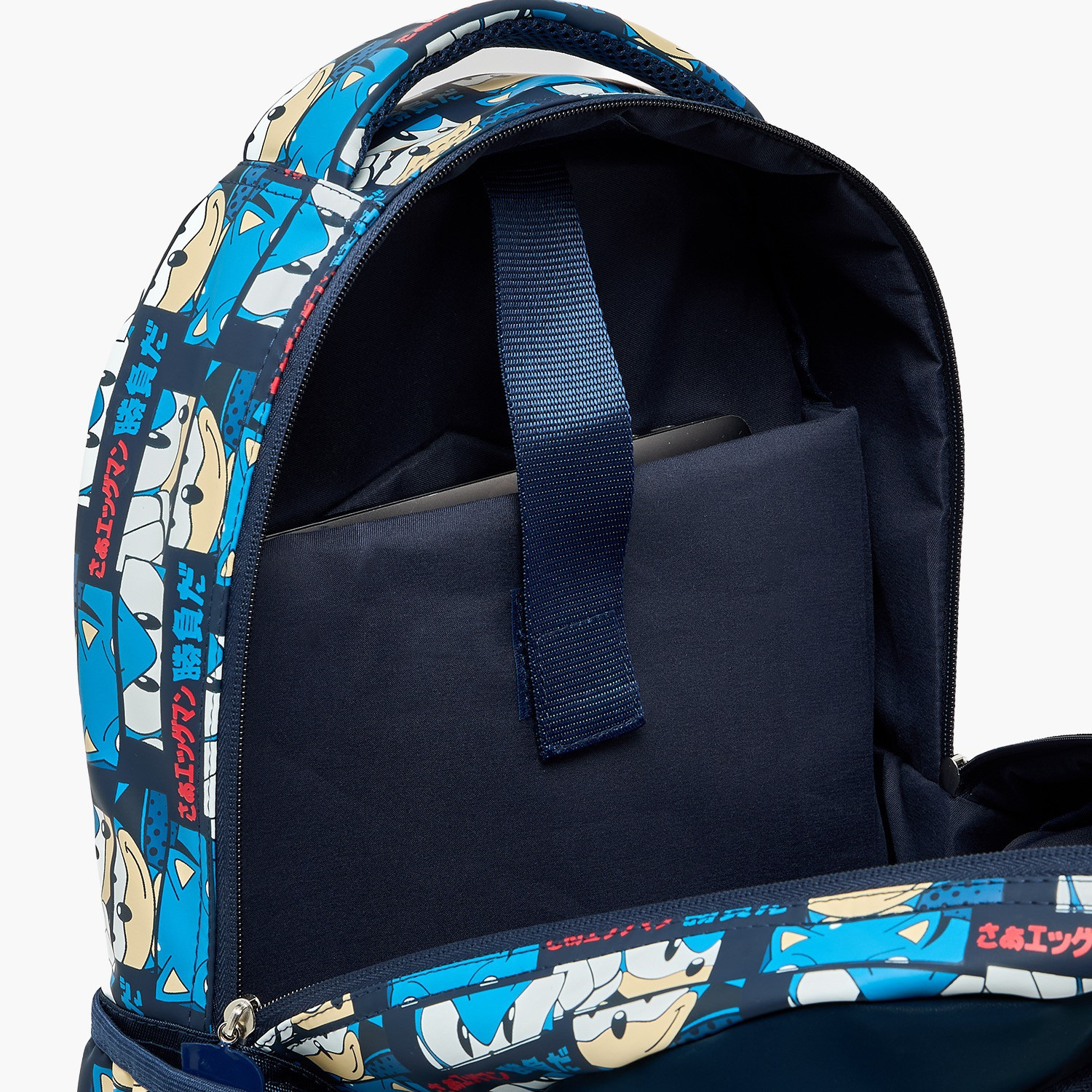 Sonic the Hedgehog Print Backpack for Boys 5-8 Years with Padded Straps - 16 inches-school-bagsandbackpacks-backpacks-image-6