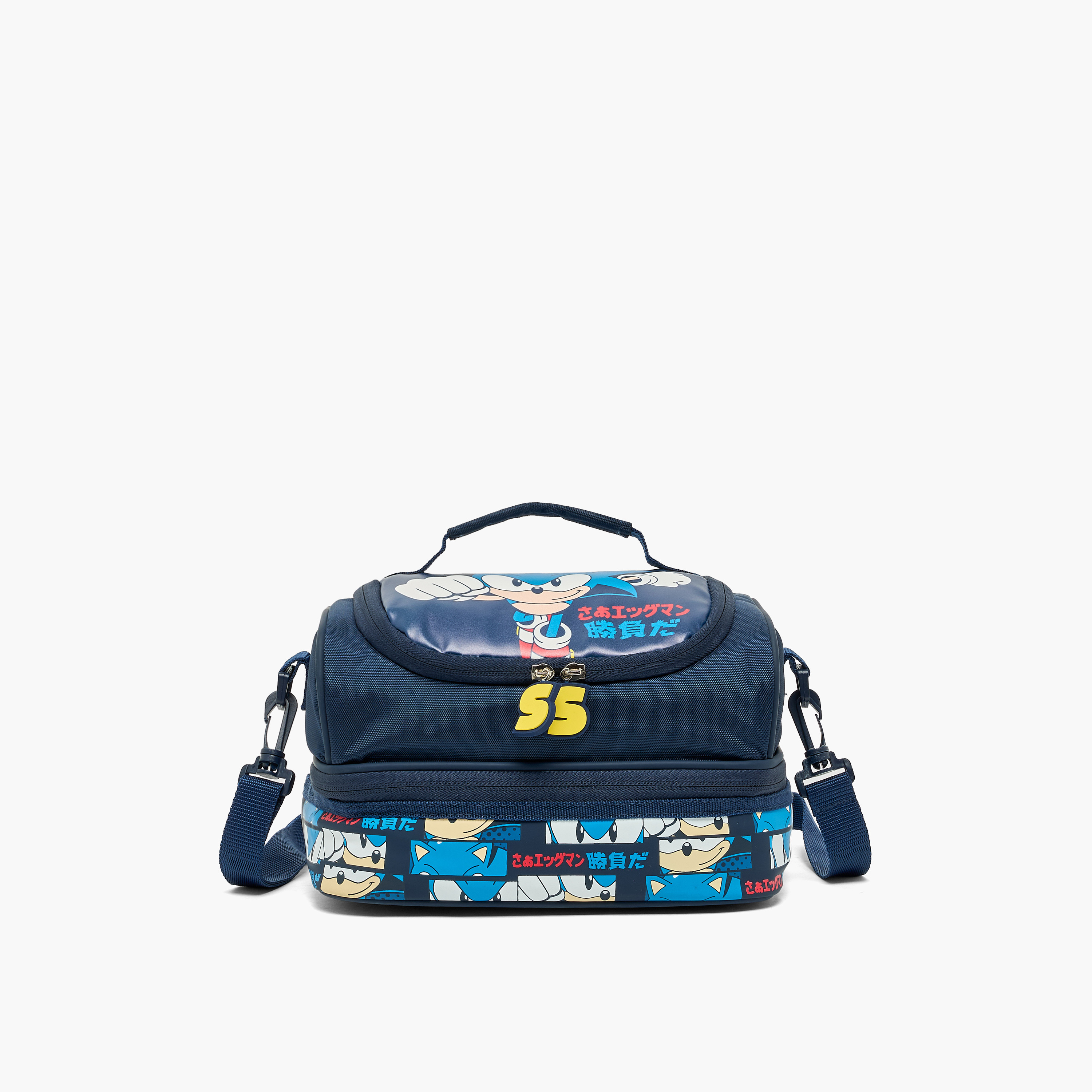 شنطة غداء بطبعة سونيك للأولاد من 5-8 سنوات مع حزام قابل للفصل من سيغا-school-lunchessentials-lunchbags-image-1
