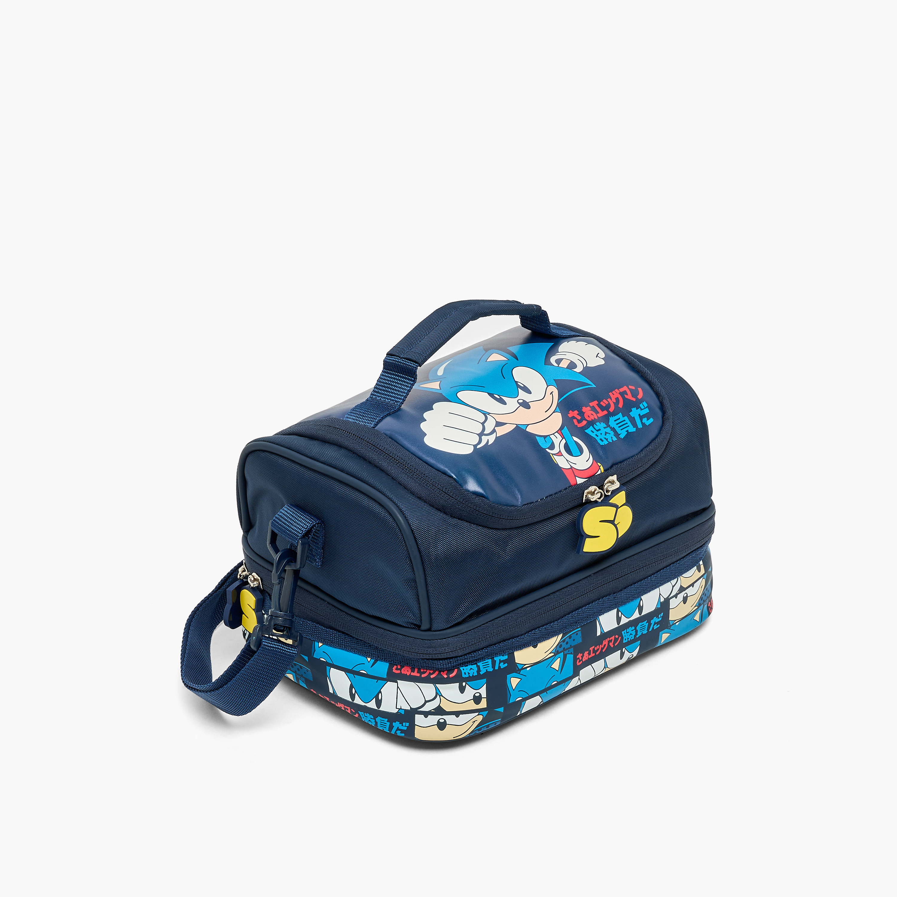 شنطة غداء بطبعة سونيك للأولاد من 5-8 سنوات مع حزام قابل للفصل من سيغا-school-lunchessentials-lunchbags-image-3