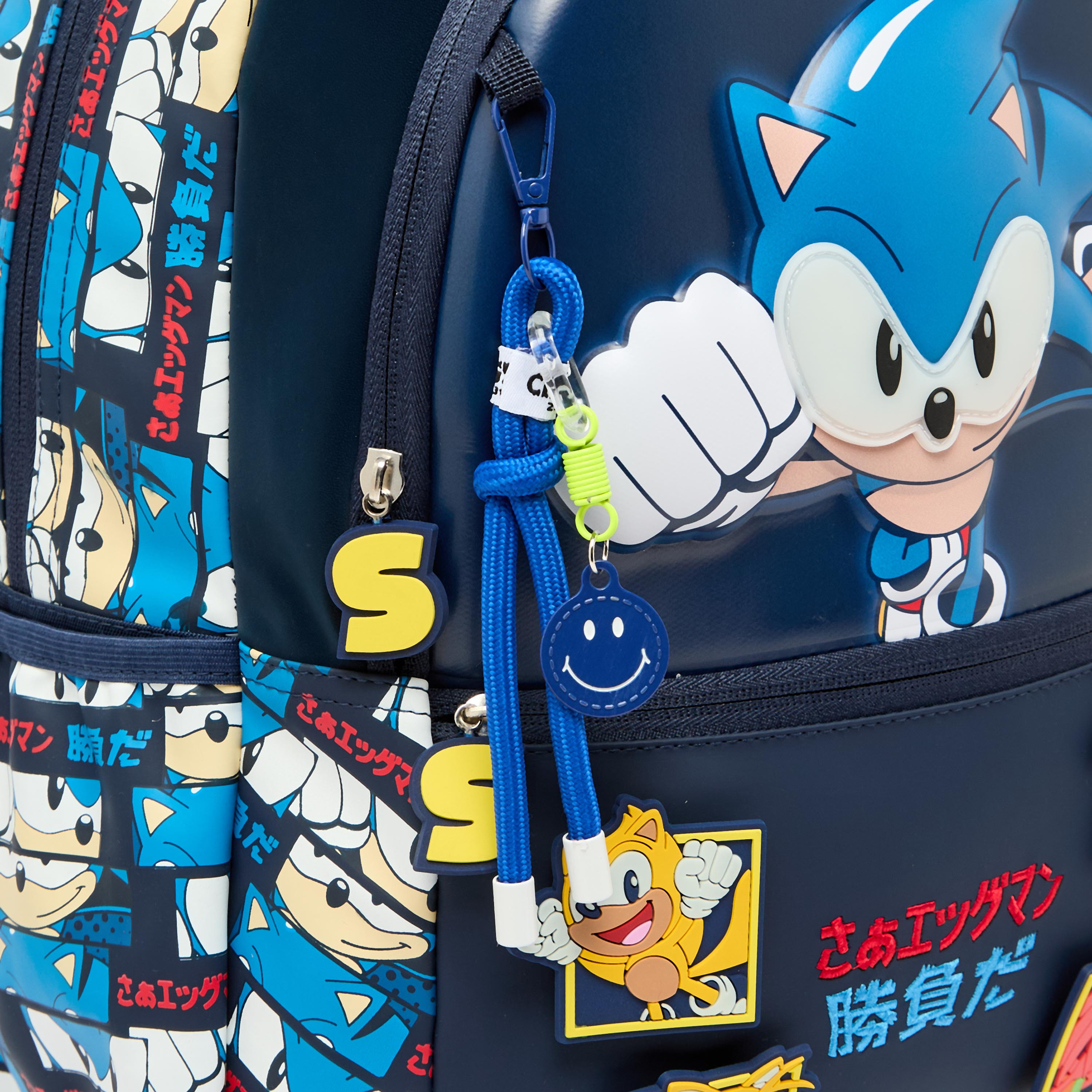 SEGA Sonic Print Trolley Bag for Boys 5-8 Years Retractable Handle - 16 inches-school-bagsandbackpacks-trolleybags-image-5