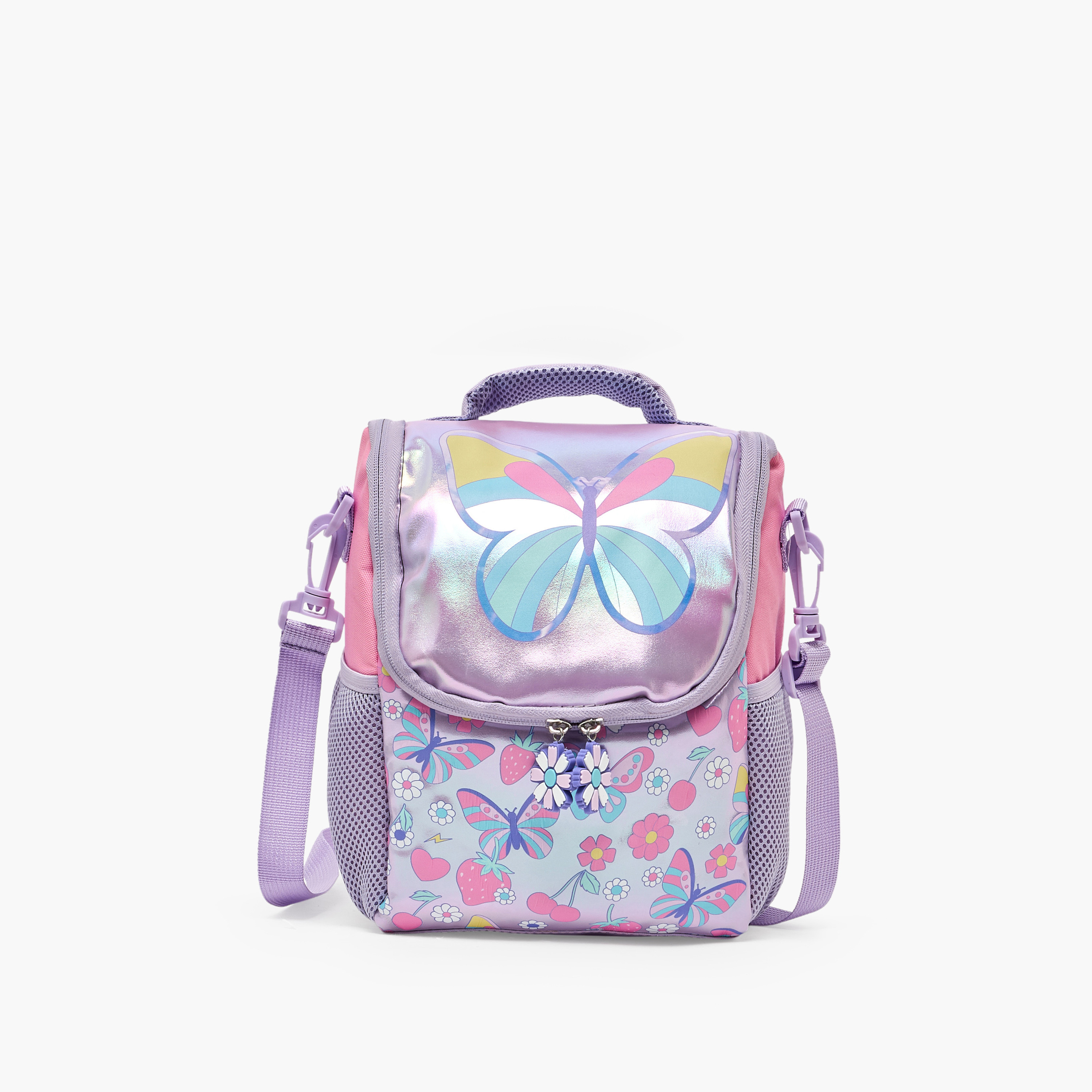 Juniors Butterfly Print Lunch Bag for Girls 5-8 Years with Thermal Insulation-school-lunchessentials-lunchbags-image-1