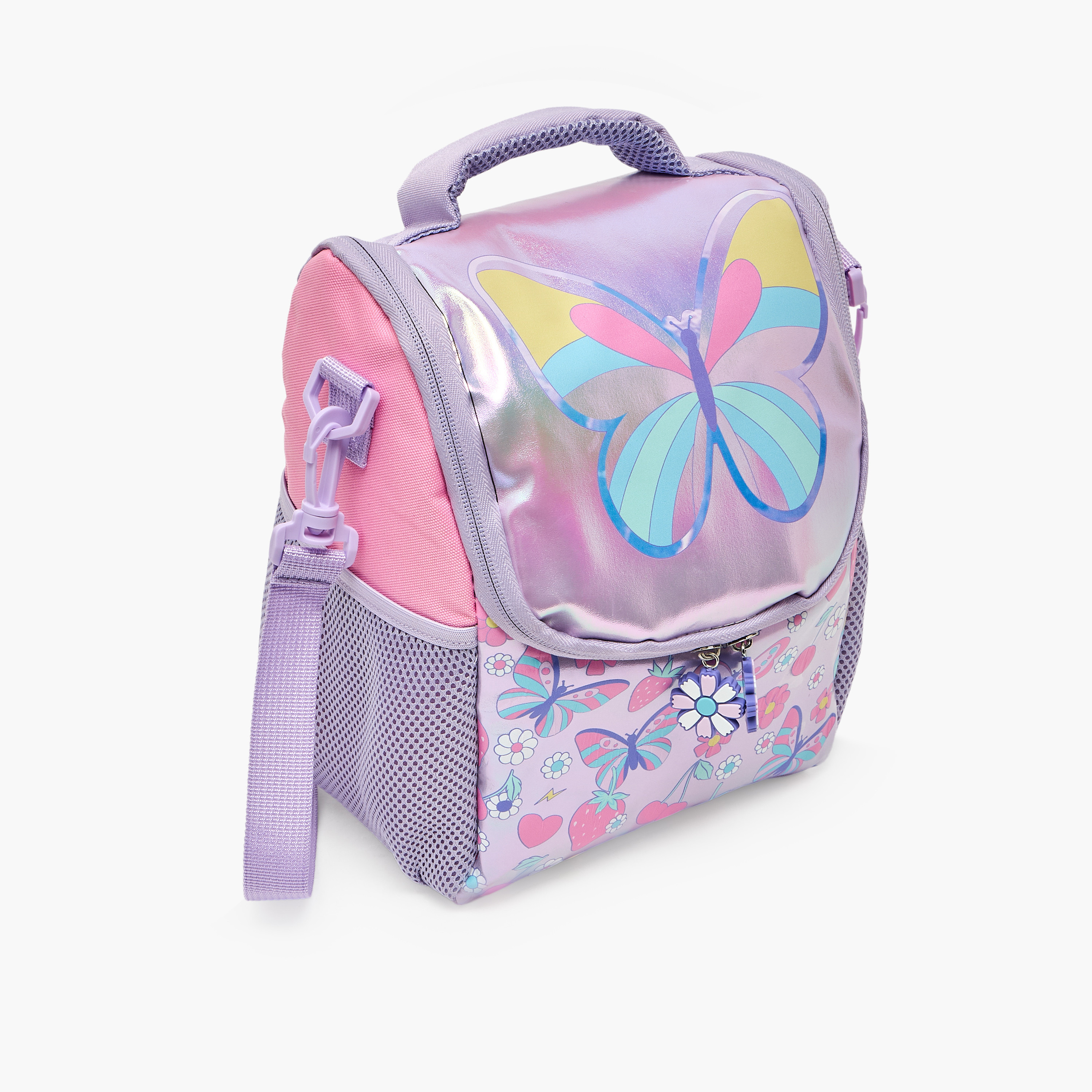 Juniors Butterfly Print Lunch Bag for Girls 5-8 Years with Thermal Insulation-school-lunchessentials-lunchbags-image-3