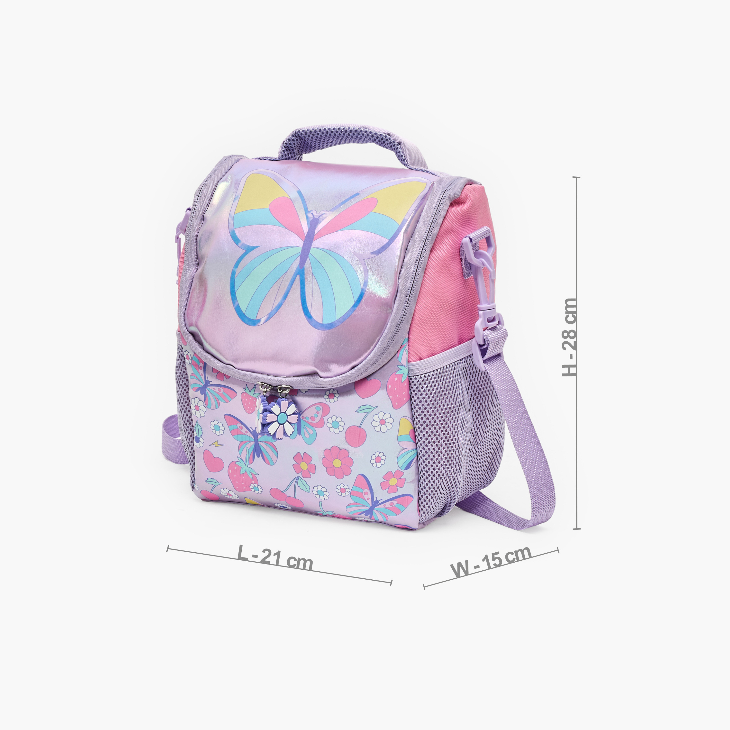 Juniors Butterfly Print Lunch Bag for Girls 5-8 Years with Thermal Insulation-school-lunchessentials-lunchbags-image-9