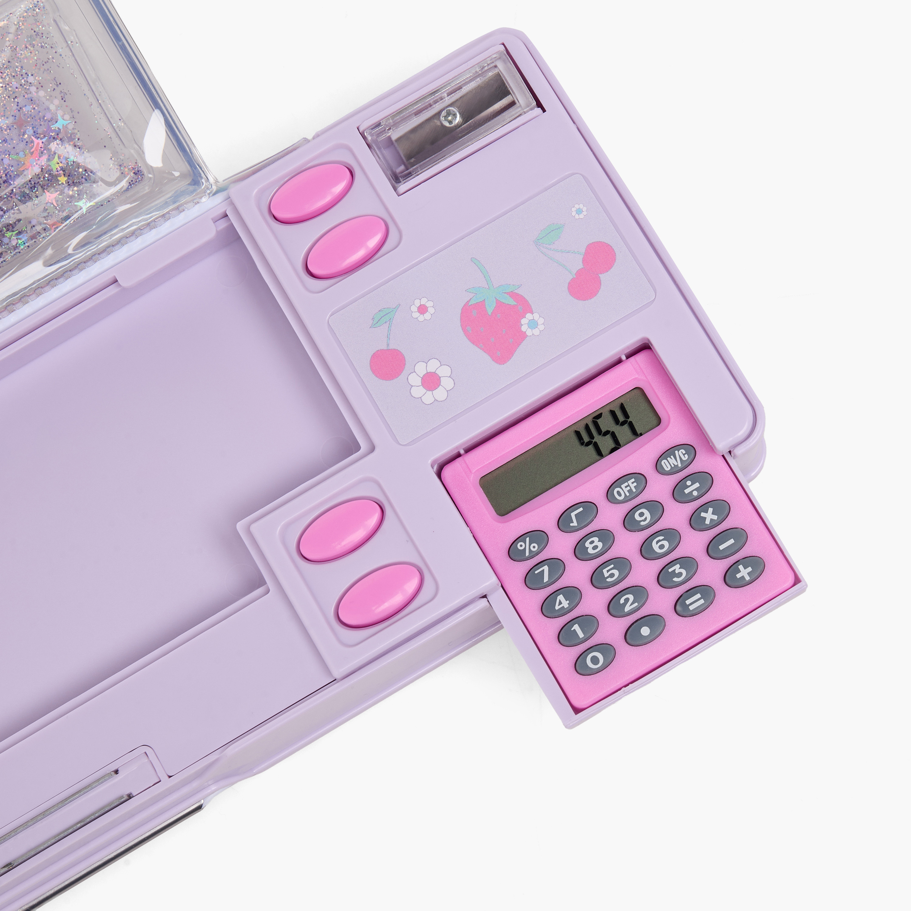 Juniors Butterfly Print Pencil Case with Calculator-school-stationery-pencilcases-image-7