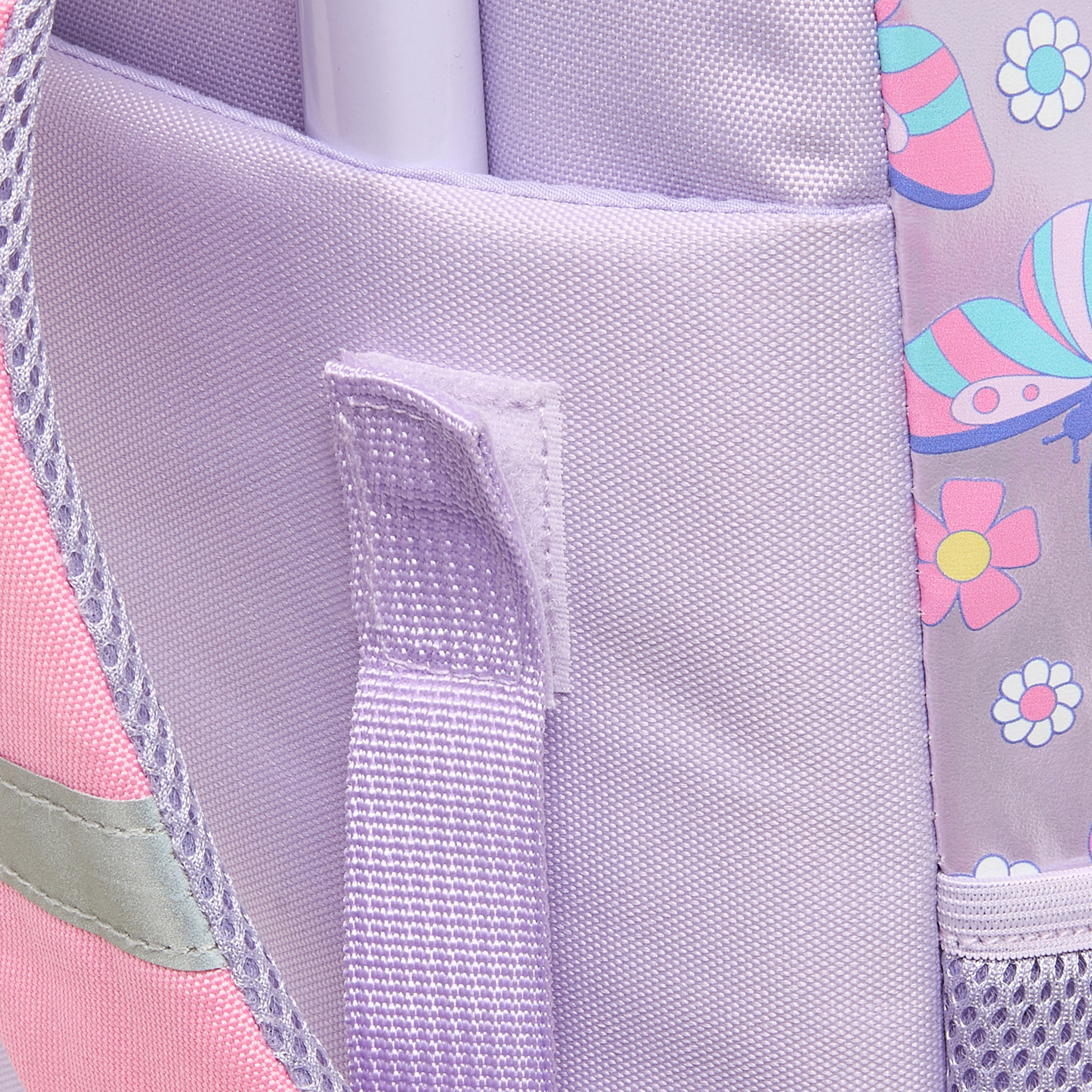 Juniors Butterfly Print Trolley Bag for Girls 5-8 Years with Durable Wheels - 16 inches-school-bagsandbackpacks-trolleybags-image-11