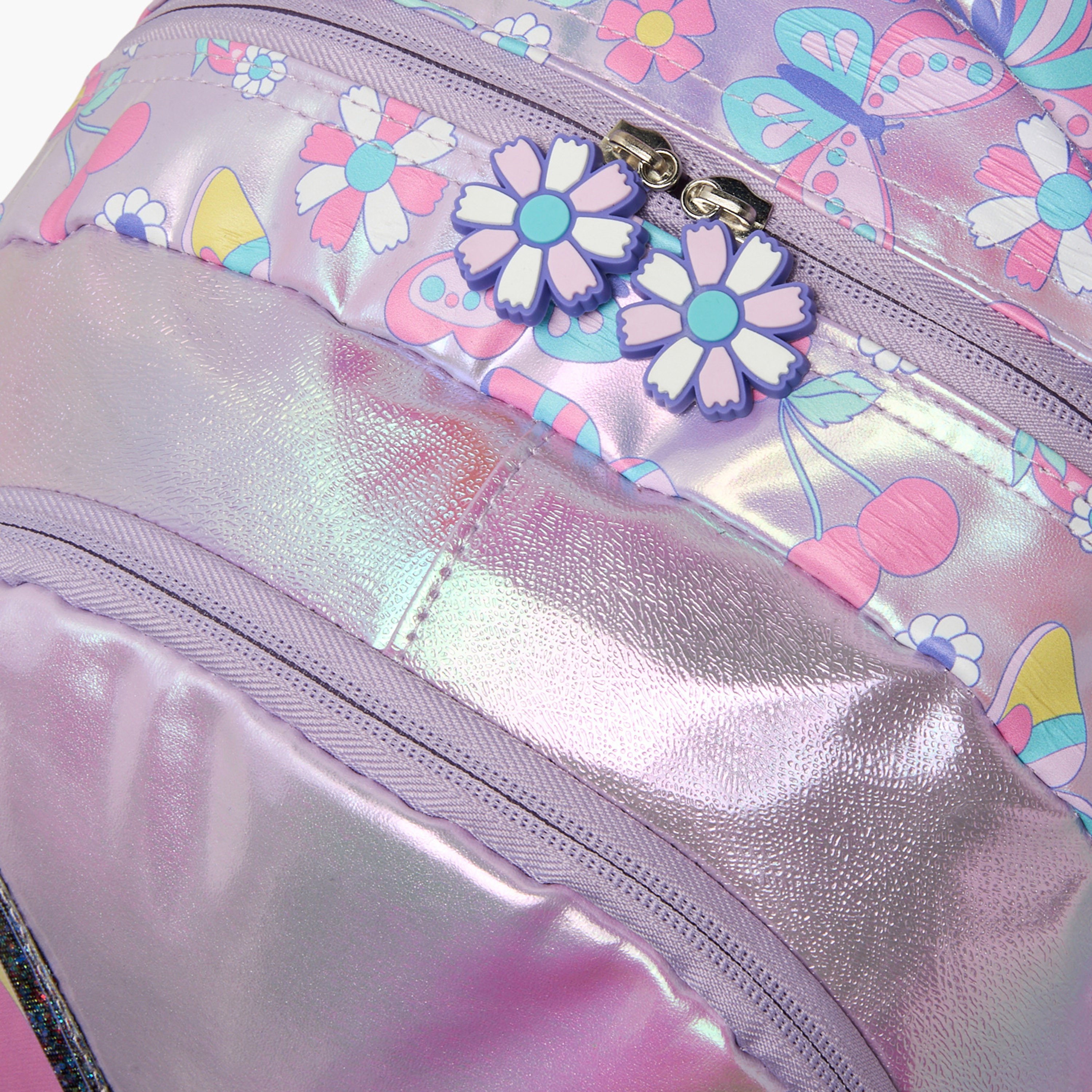 Juniors Butterfly Print Trolley Bag for Girls 5-8 Years with Durable Wheels - 16 inches-school-bagsandbackpacks-trolleybags-image-4