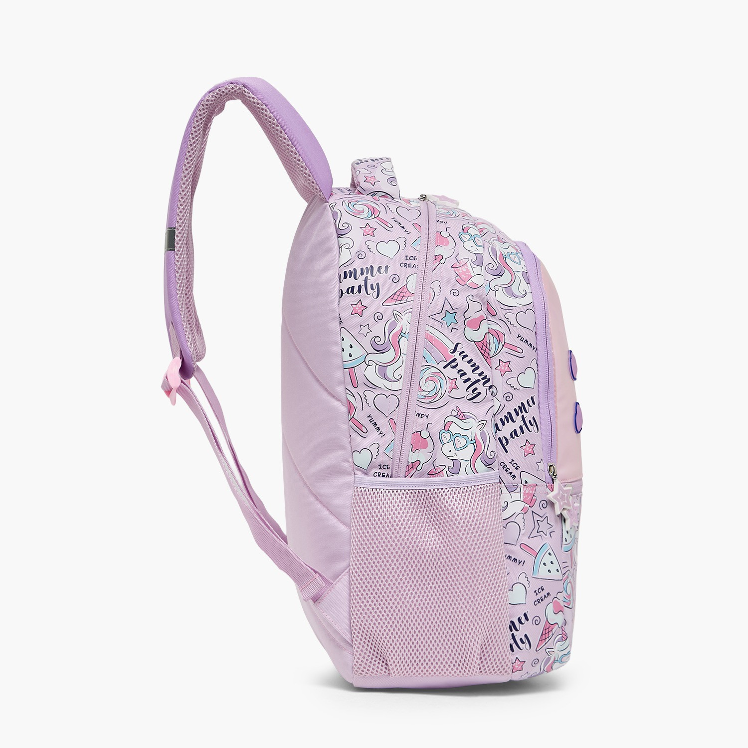 شنطة ظهر بطبعة يونيكورن للبنات من 5-8 سنوات مع أحزمة مبطنة - 16 بوصة من جونيورز-school-bagsandbackpacks-backpacks-image-9