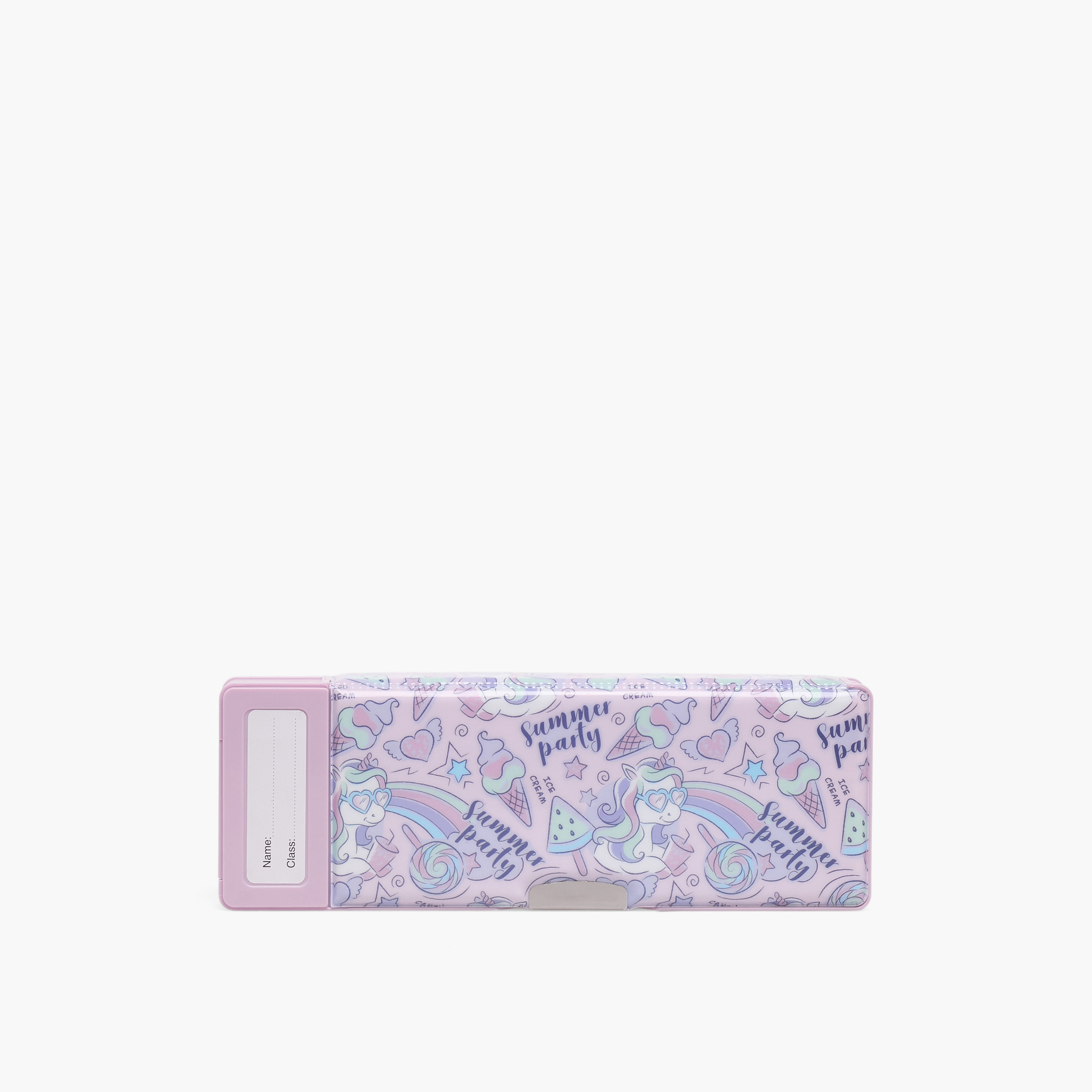 Juniors Unicorn Print Pencil Case with Calculator-school-stationery-pencilcases-image-4