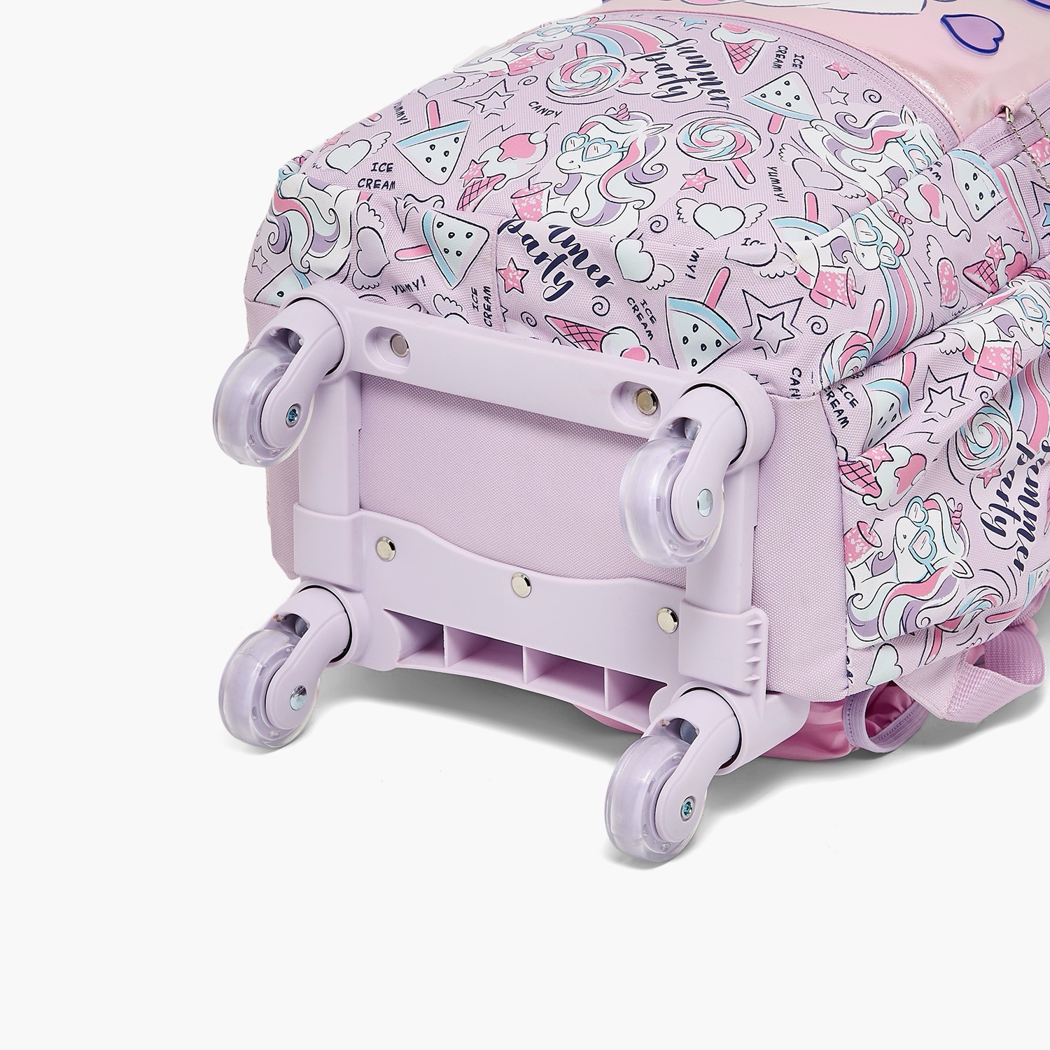 شنطة ترولي بطبعات يونيكورن ومقبض قابل للسحب للبنات من 5 - 8 سنوات من جونيورز - 16 بوصة-school-bagsandbackpacks-trolleybags-image-15