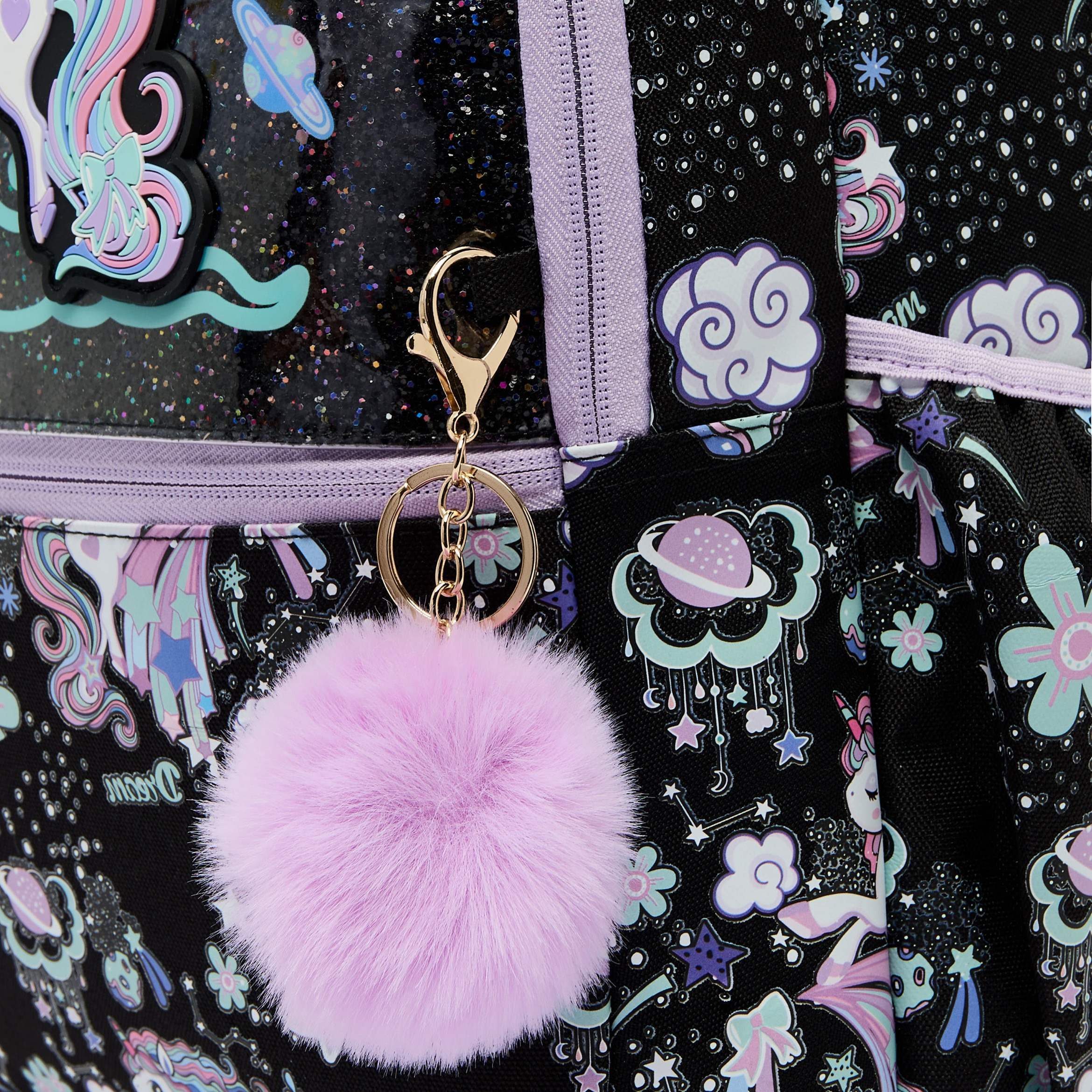 Juniors Unicorn Print Backpack for Girls 5-8 Years with Laptop Compartment - 16 inches-school-bagsandbackpacks-backpacks-image-5