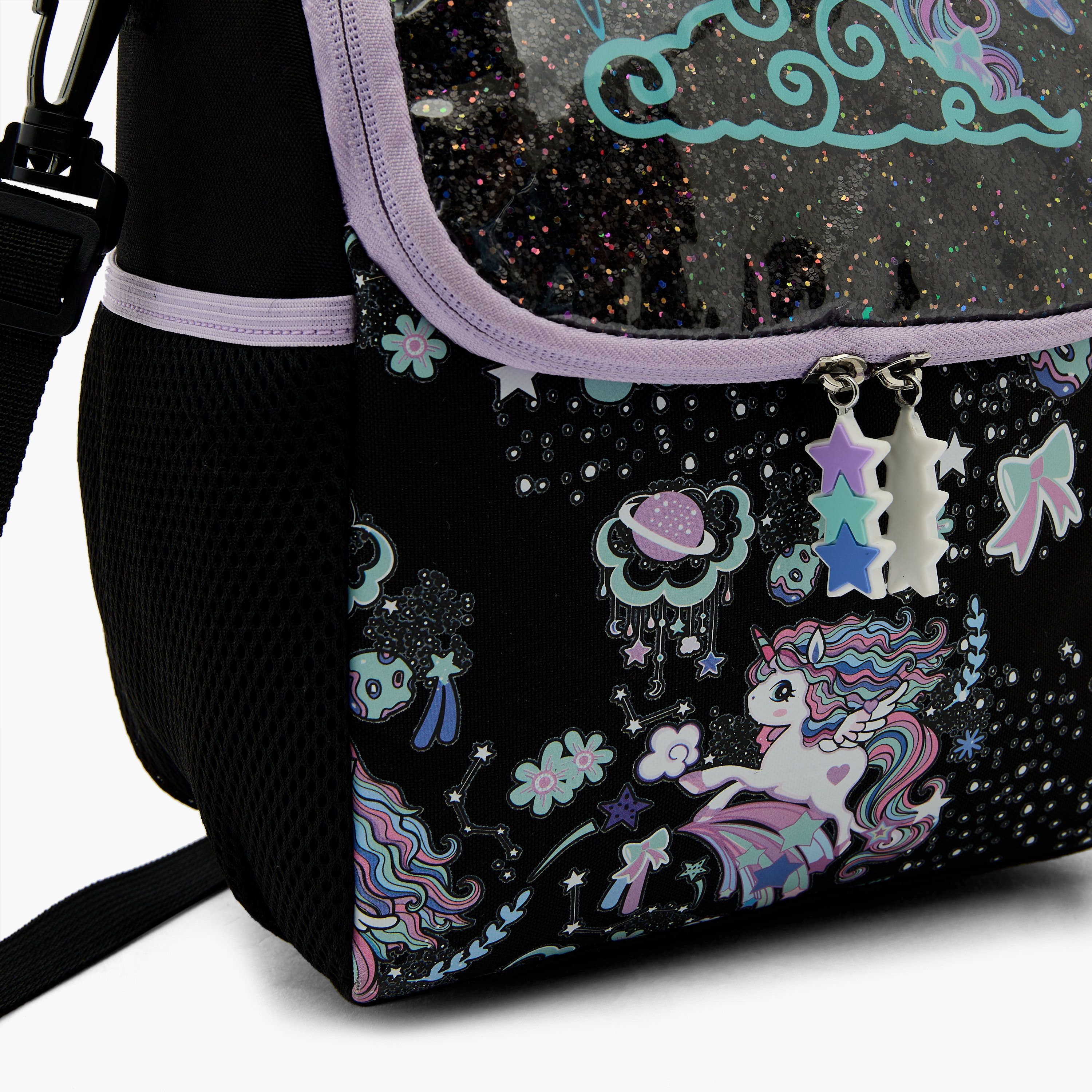 شنطة غداء معزولة بطبعات يونيكورن للبنات 5-8 سنوات من جونيورز-school-lunchessentials-lunchbags-image-5
