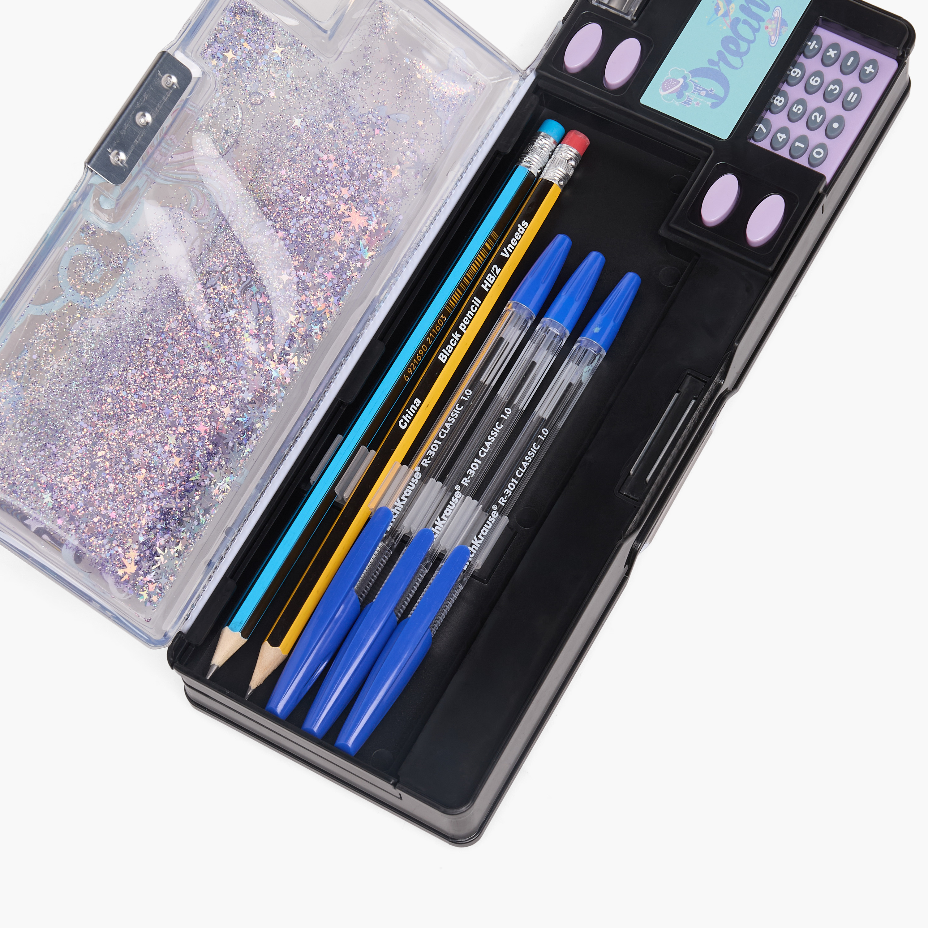 Juniors Unicorn Print Pencil Case with Magnetic Flap Closure-school-stationery-pencilcases-image-8