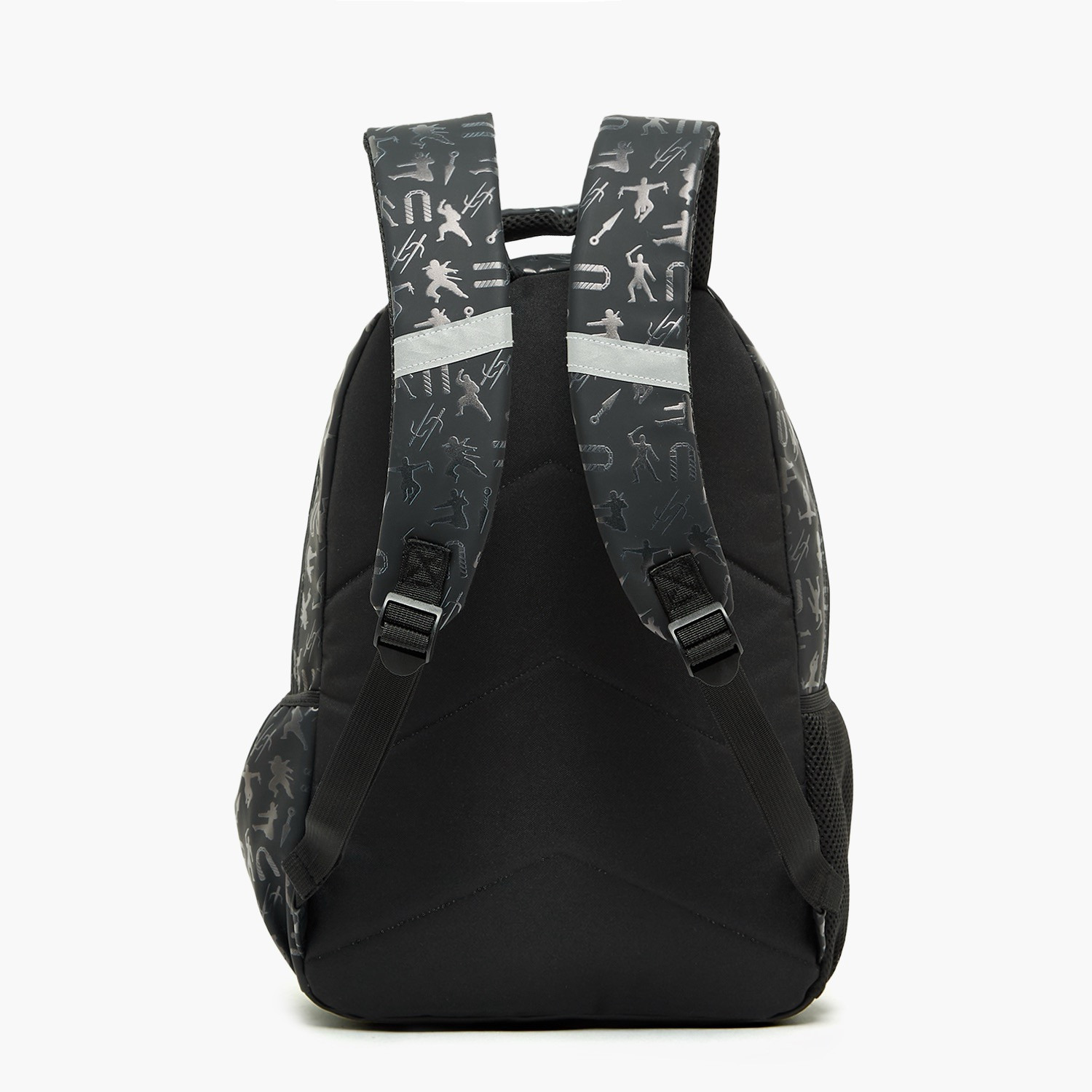 Juniors Ninja Print Backpack for Boys 5-8 Years with Padded Straps - 16 inches-school-bagsandbackpacks-backpacks-image-9