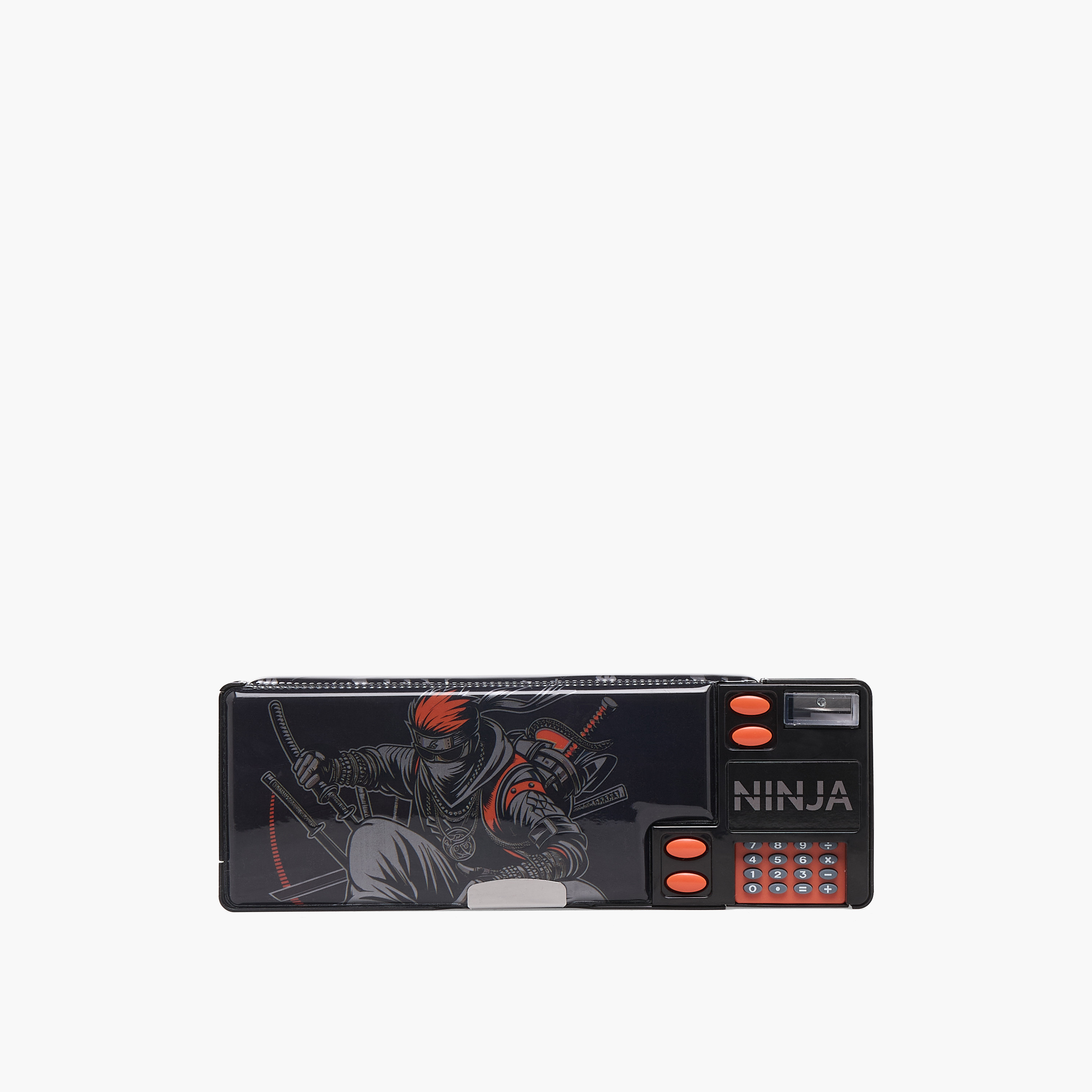 Juniors Ninja Print Pencil Case with Magnetic Snap Closure-school-stationery-pencilcases-image-2