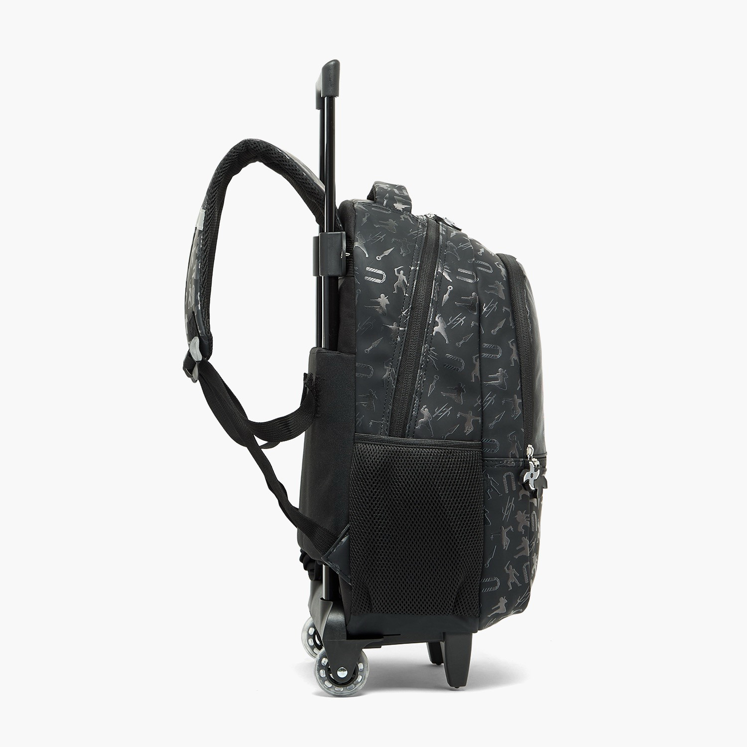 شنطة ترولي بطبعات نينجا ومقبض قابل للسحب للأولاد من 5-8 سنوات من جونيورز - 16 بوصة-school-bagsandbackpacks-trolleybags-image-10