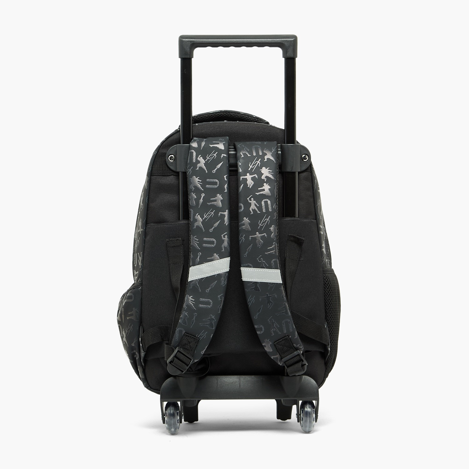 شنطة ترولي بطبعات نينجا ومقبض قابل للسحب للأولاد من 5-8 سنوات من جونيورز - 16 بوصة-school-bagsandbackpacks-trolleybags-image-2