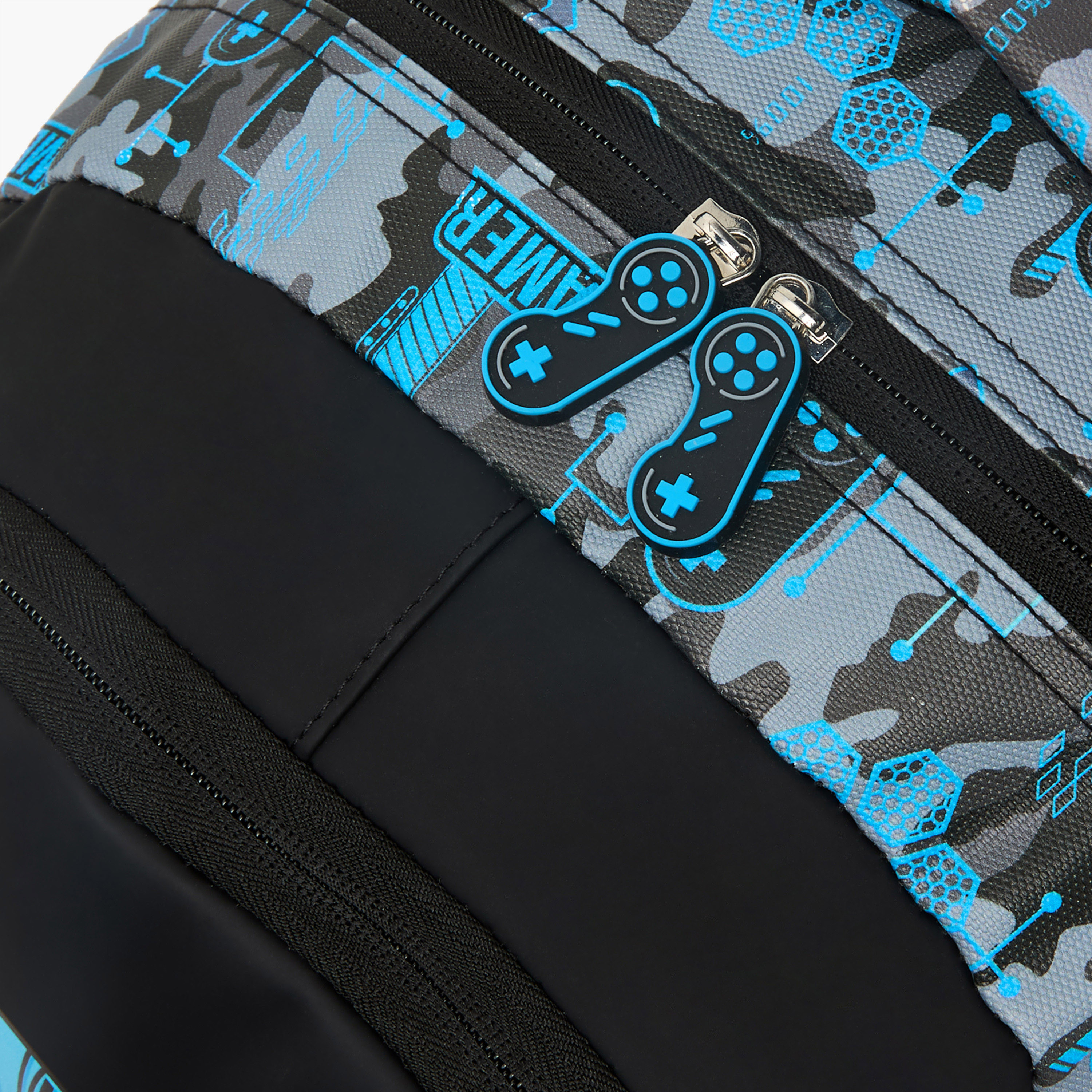 Juniors Tiger Print Backpack for Boys 5-8 Years with Adjustable Straps - 16 inches-school-bagsandbackpacks-backpacks-image-4