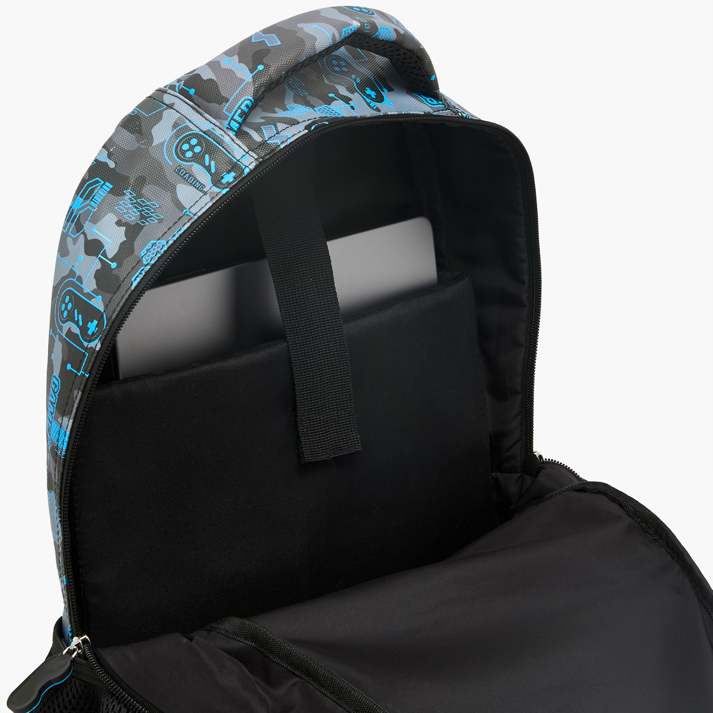 Juniors Tiger Print Backpack for Boys 5-8 Years with Adjustable Straps - 16 inches-school-bagsandbackpacks-backpacks-image-6