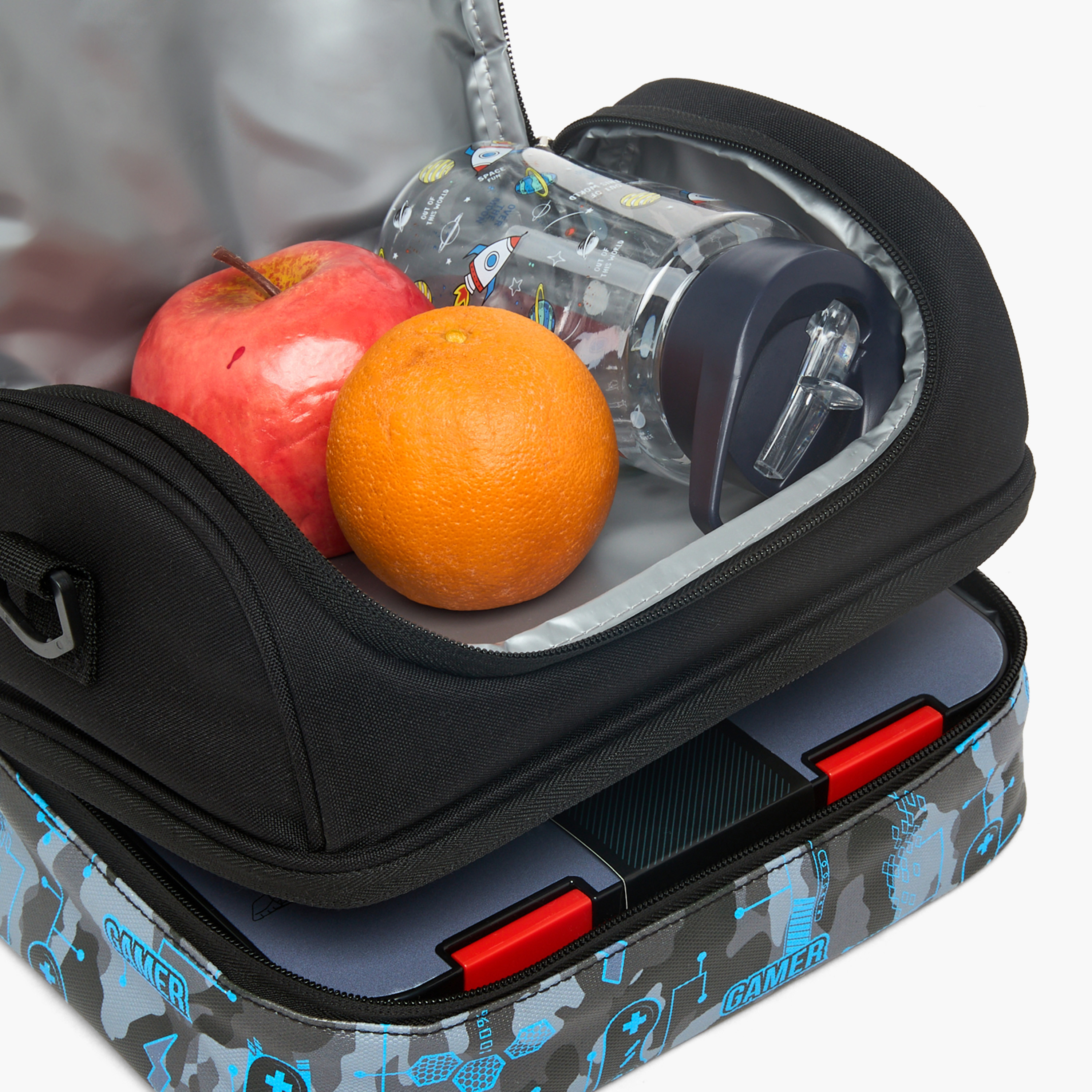 شنطة غداء عازلة للحرارة بطبعات نمر للأولاد بعمر 5-8 سنوات من جونيورز-school-lunchessentials-lunchbags-image-4