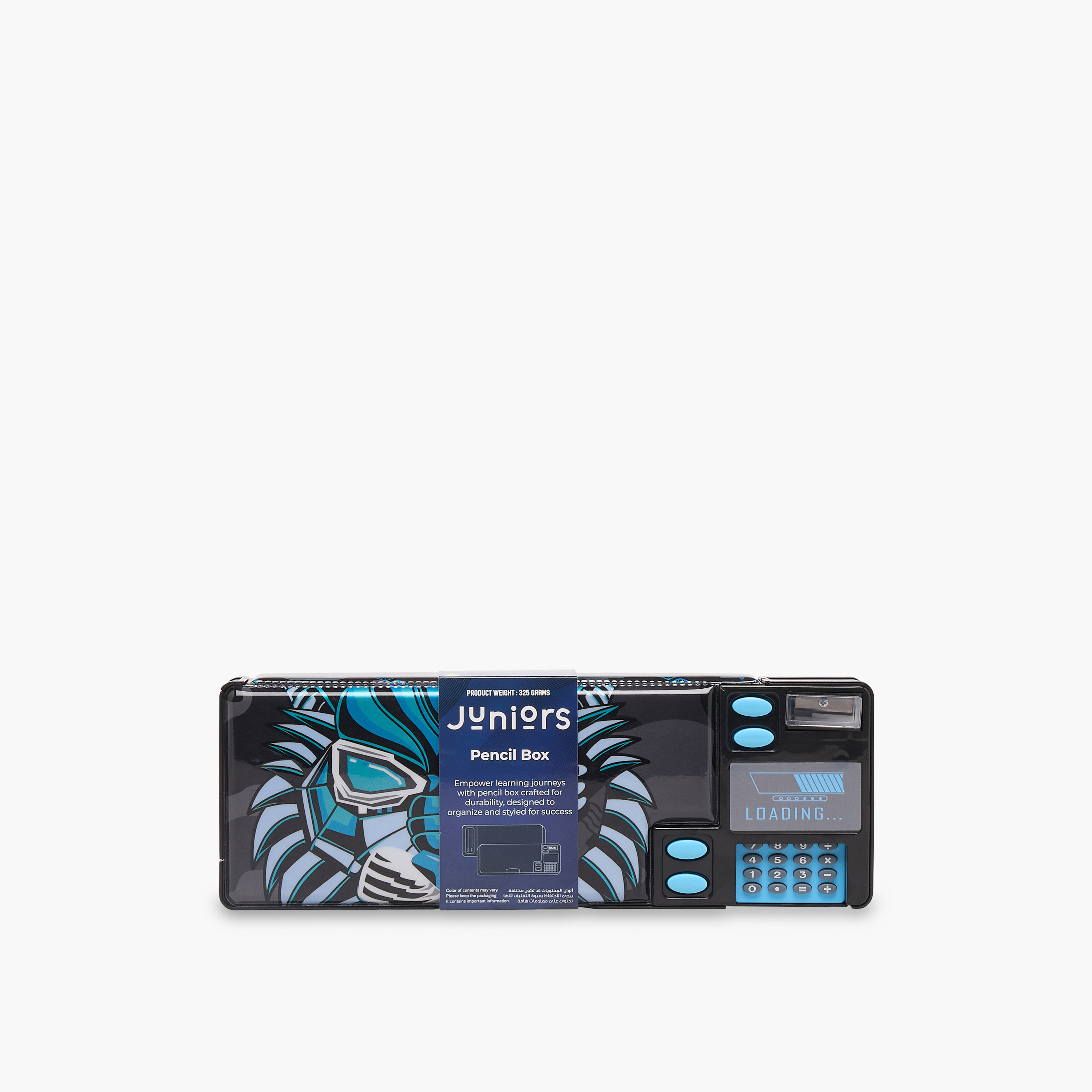 Juniors Tiger Print Pencil Case with Calculator-school-stationery-pencilcases-image-10