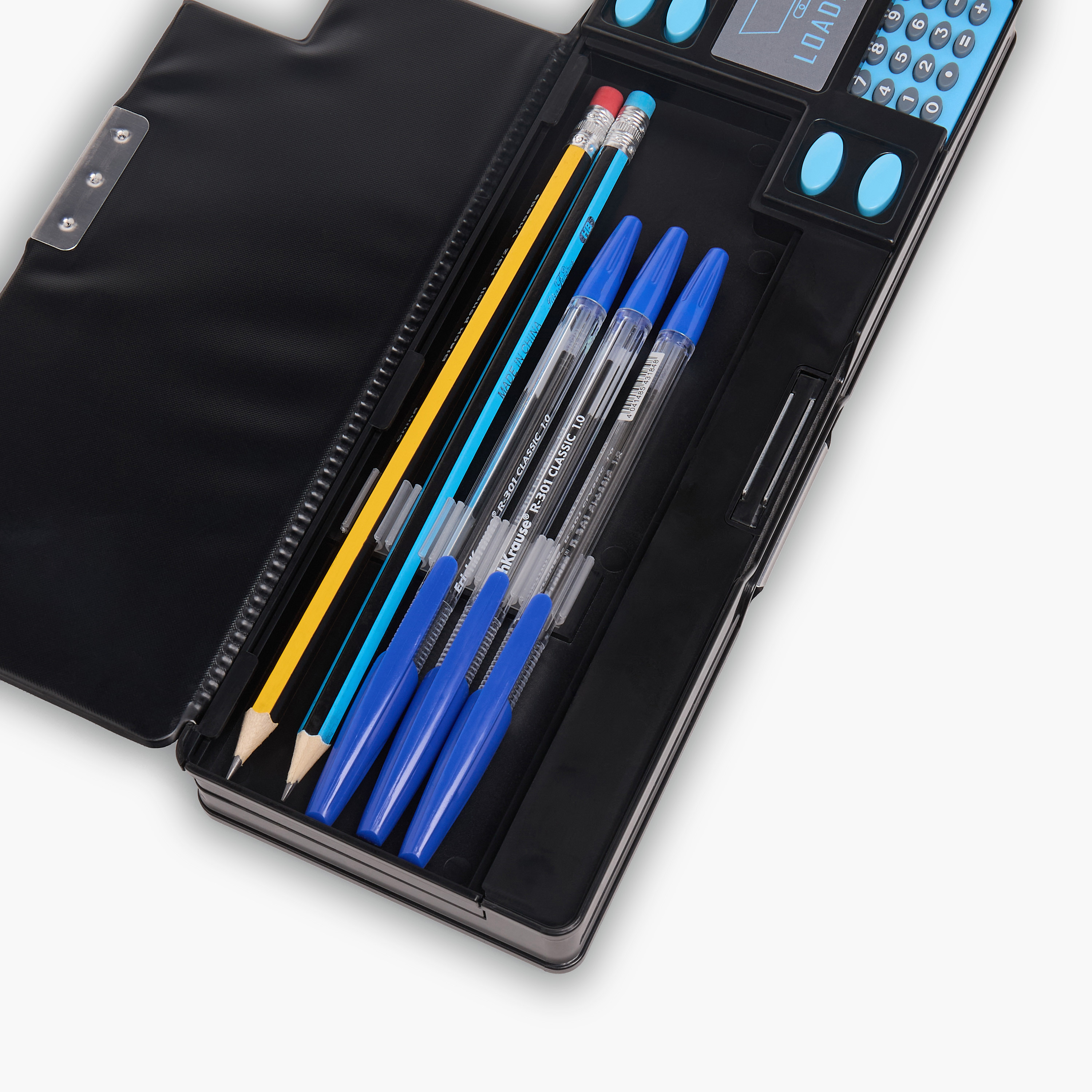 Juniors Tiger Print Pencil Case with Calculator-school-stationery-pencilcases-image-8