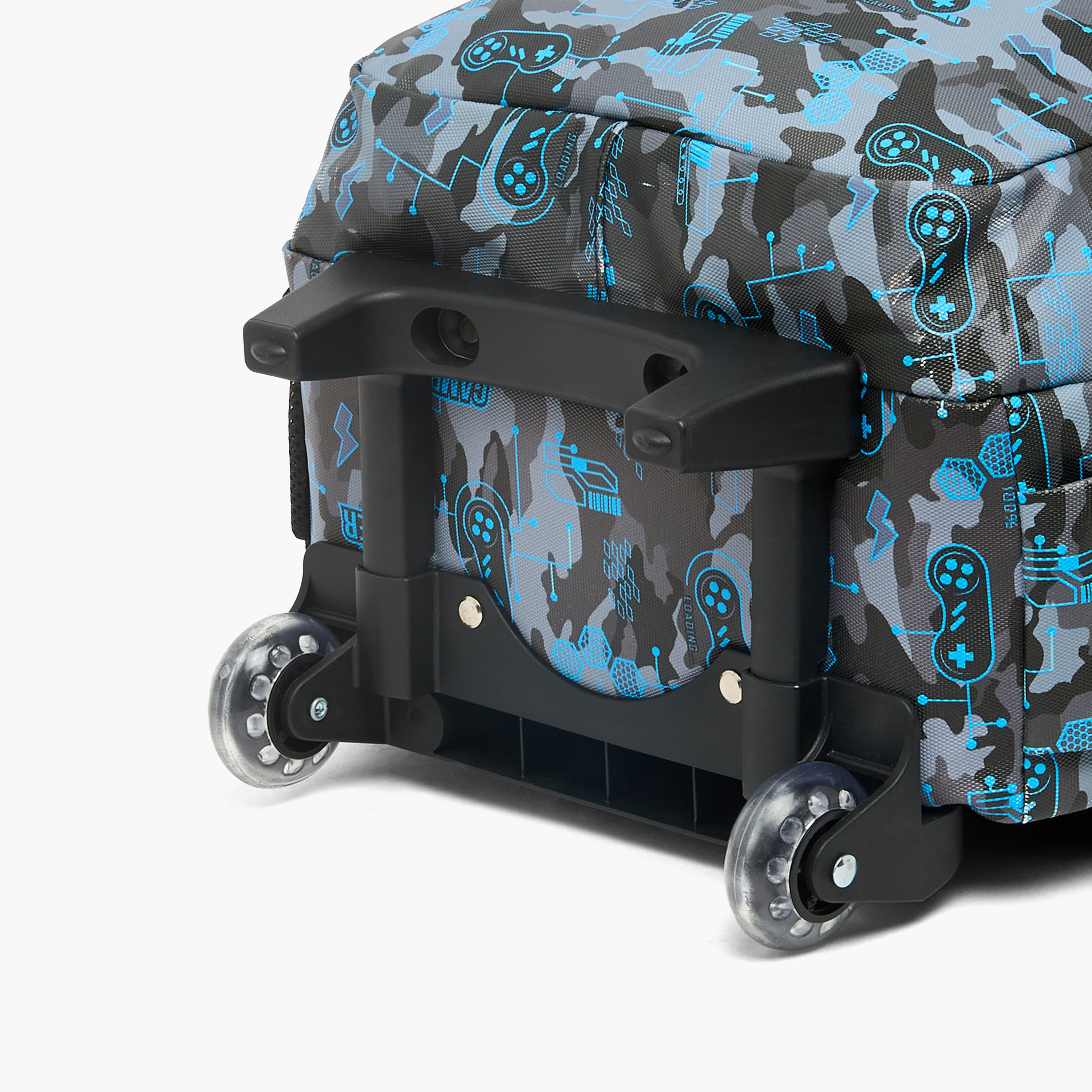 شنطة ترولي بطبعات نمر وعجلات متينة للأولاد من 5-8 سنوات من جونيورز - 16 بوصة-school-bagsandbackpacks-trolleybags-image-13