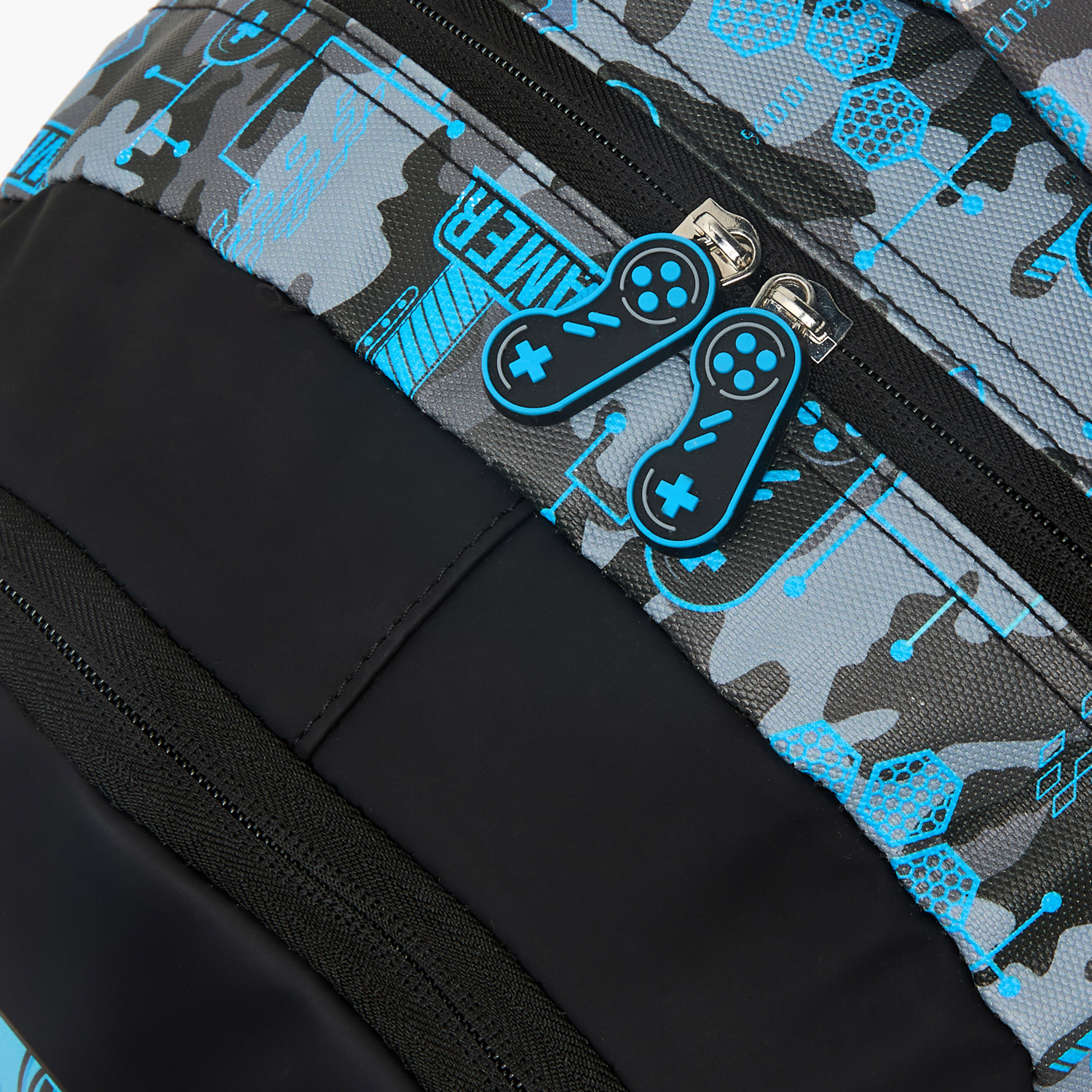 شنطة ترولي بطبعات نمر وعجلات متينة للأولاد من 5-8 سنوات من جونيورز - 16 بوصة-school-bagsandbackpacks-trolleybags-image-5