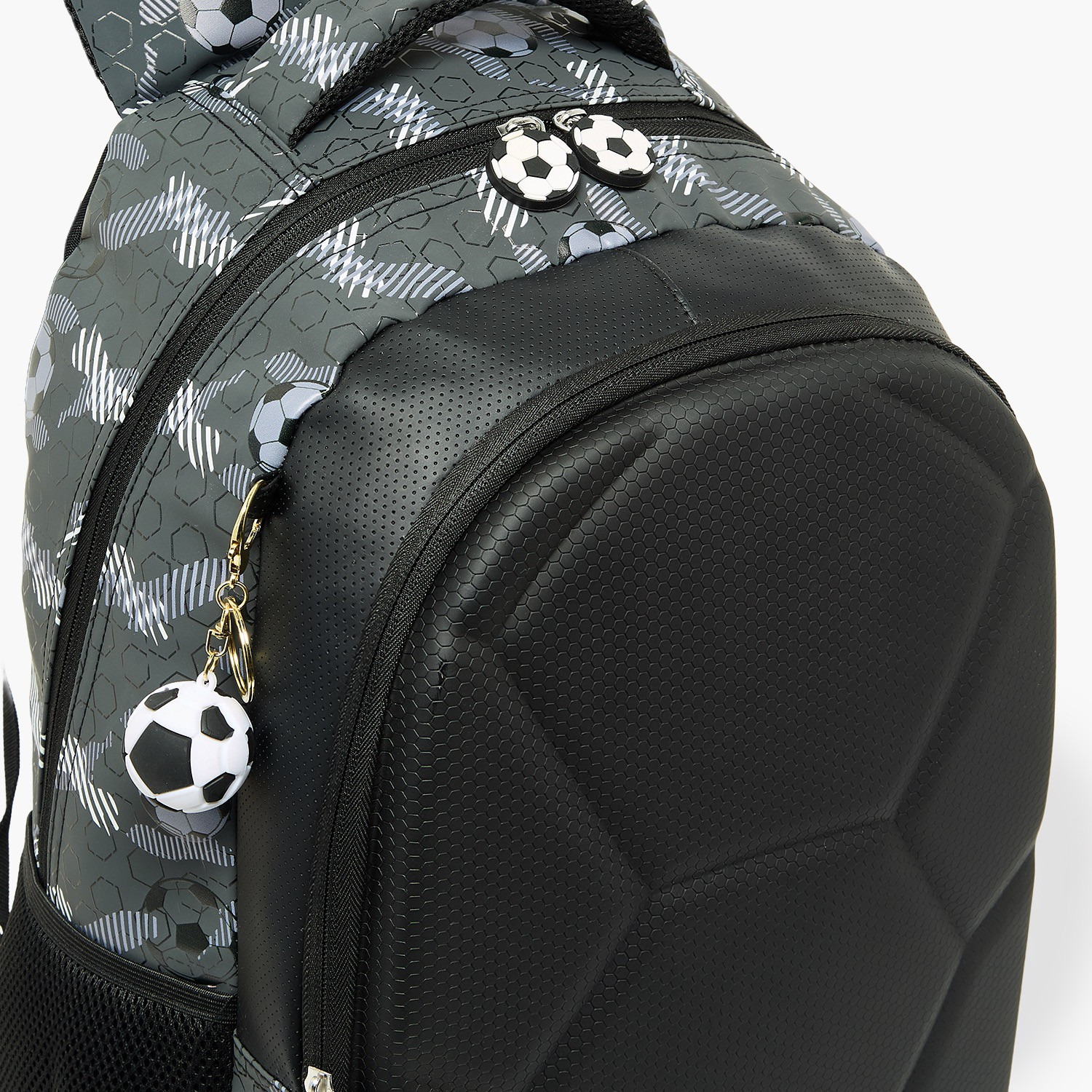 Juniors Football Print Backpack for Boys 5-8 Years with Padded Straps - 16 inches-school-bagsandbackpacks-backpacks-image-4