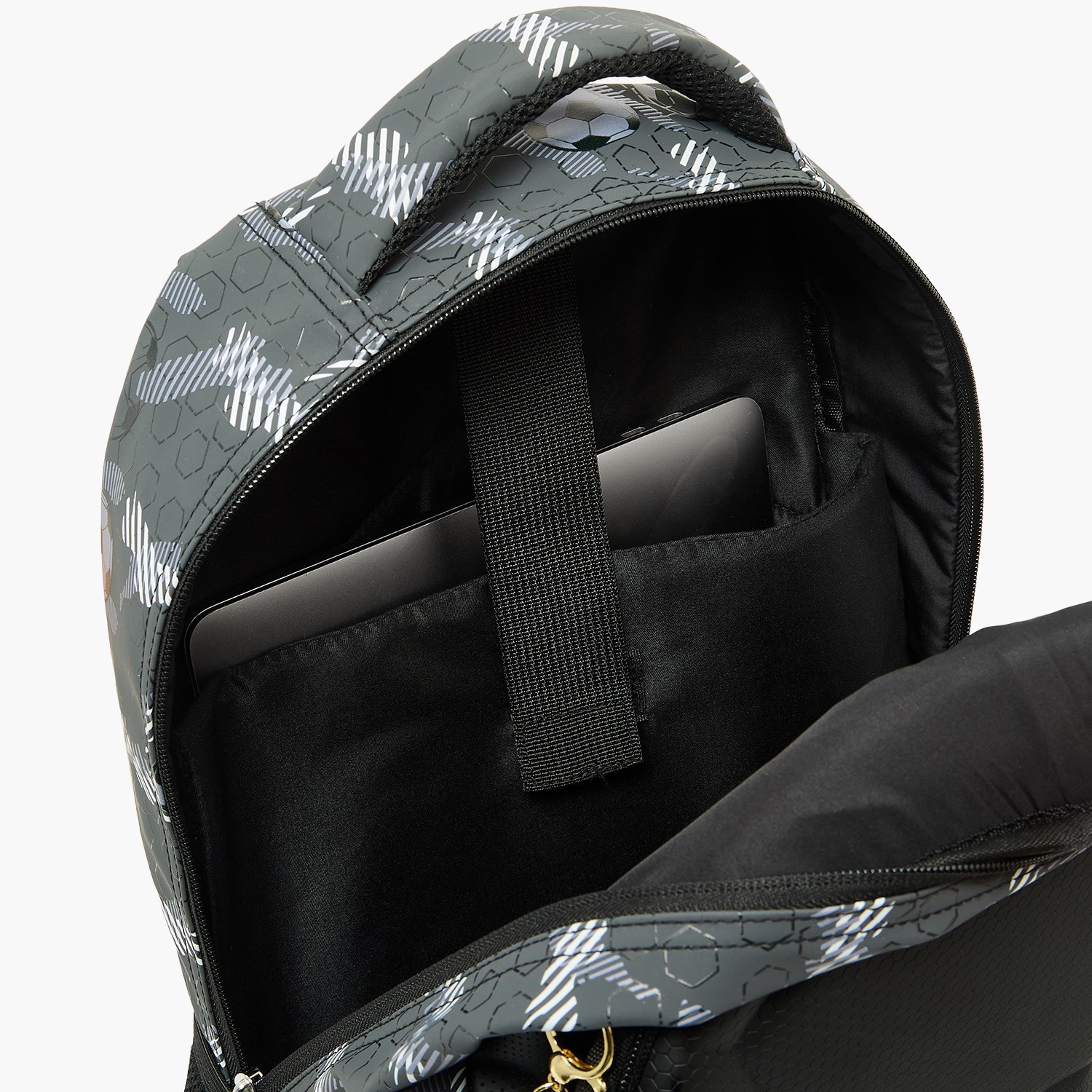 Juniors Football Print Backpack for Boys 5-8 Years with Padded Straps - 16 inches-school-bagsandbackpacks-backpacks-image-5