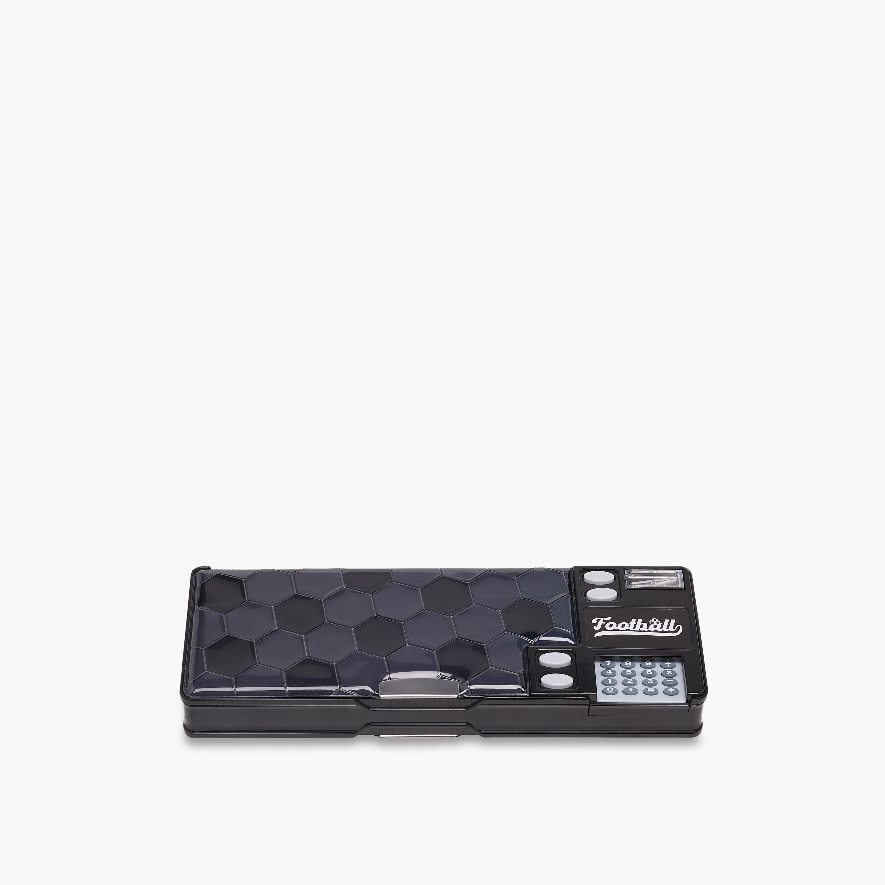 Juniors Football Print Pencil Case with Calculator-school-stationery-pencilcases-image-1