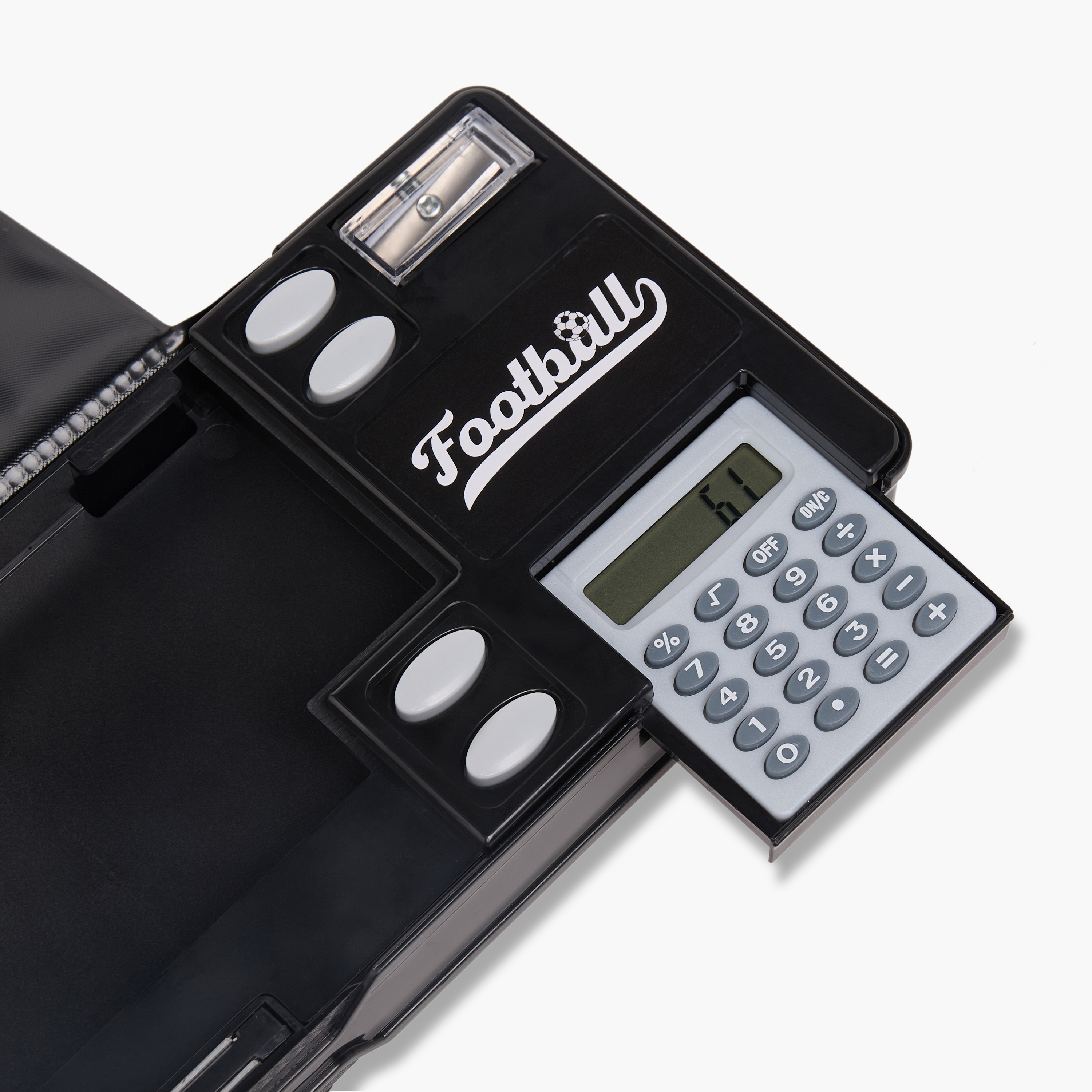 Juniors Football Print Pencil Case with Calculator-school-stationery-pencilcases-image-7