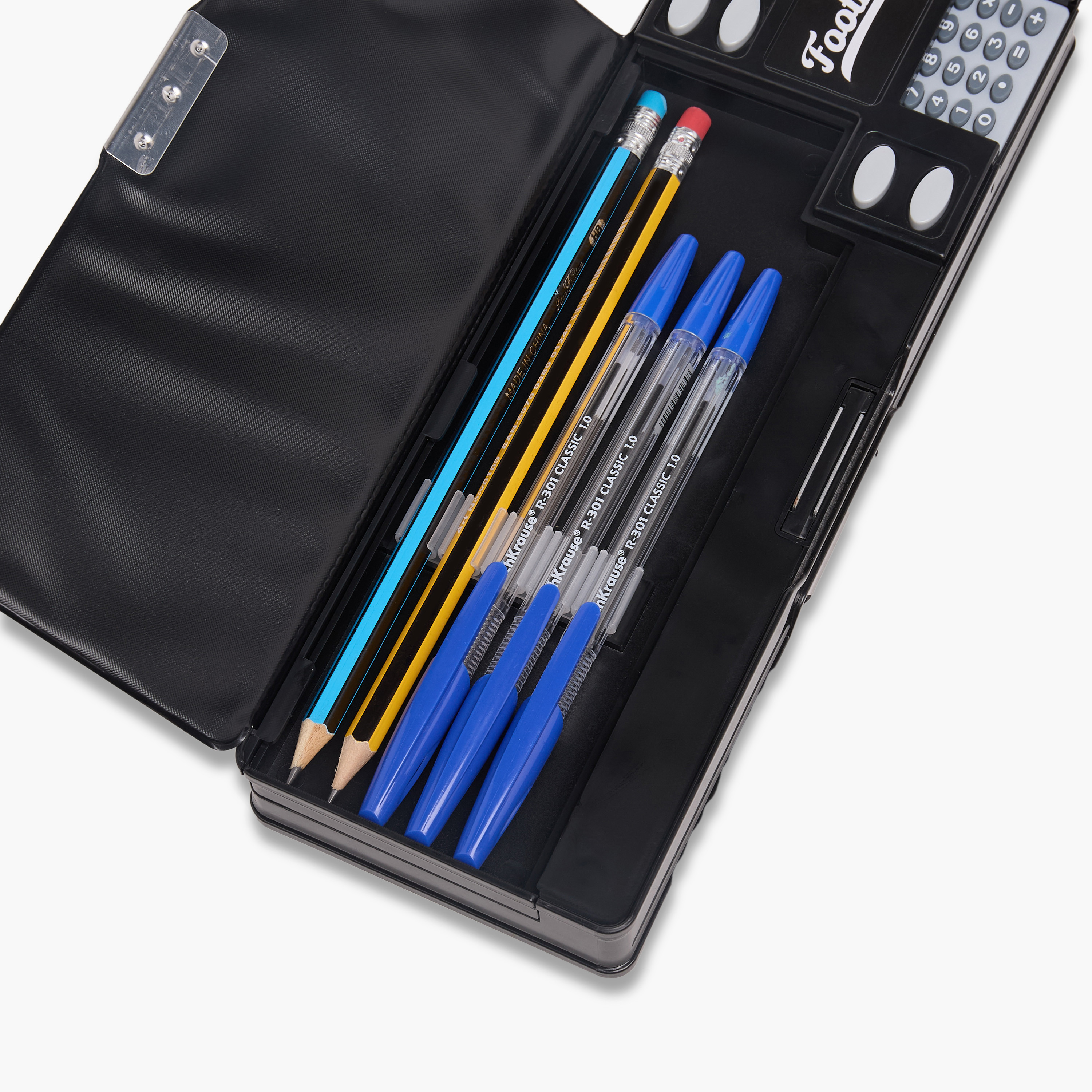 Juniors Football Print Pencil Case with Calculator-school-stationery-pencilcases-image-8
