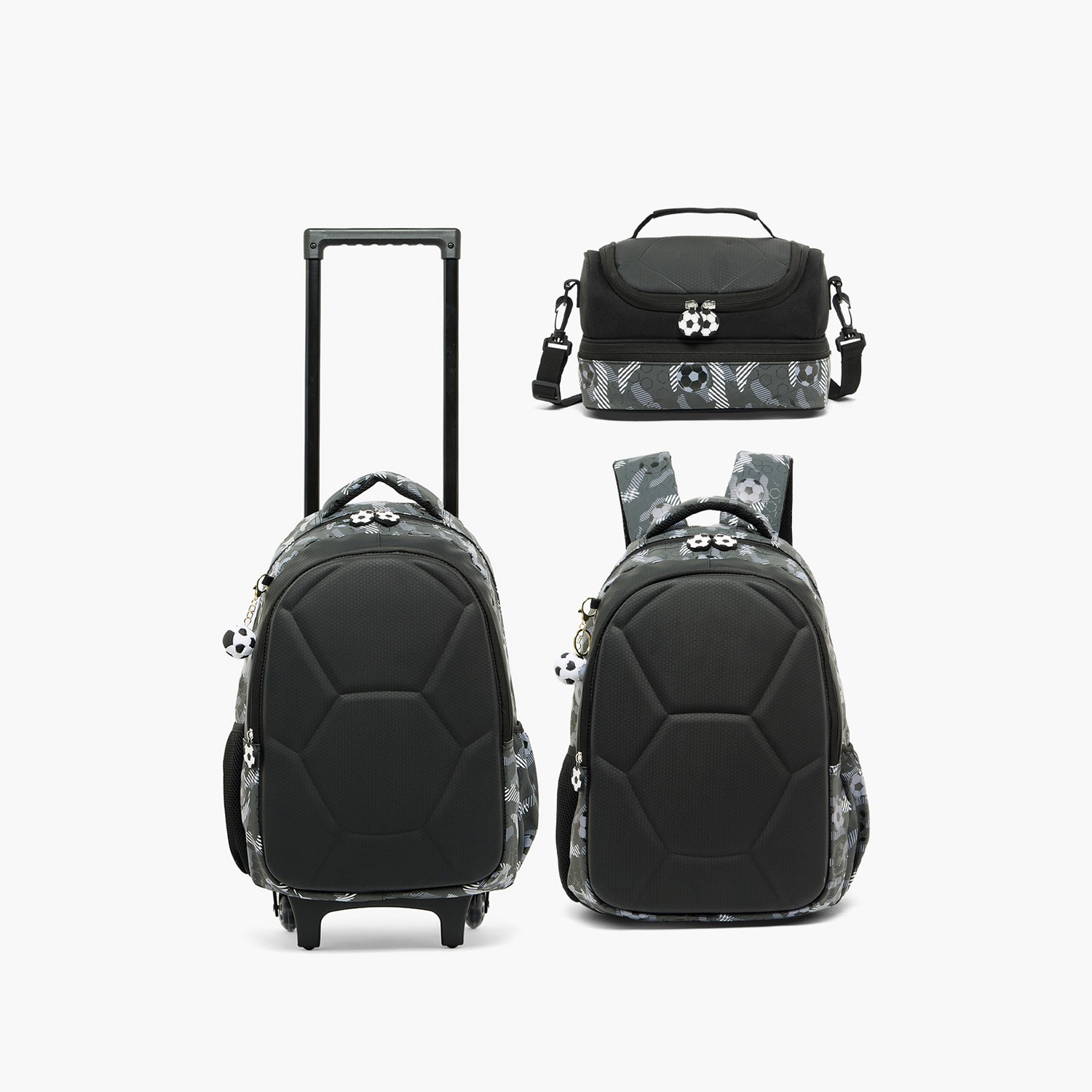 شنطة ترولي بمقبض قابل للسحب وطبعات كرة قدم للأولاد 5-8 سنة من جونيورر - 16 بوصة-school-bagsandbackpacks-trolleybags-image-13