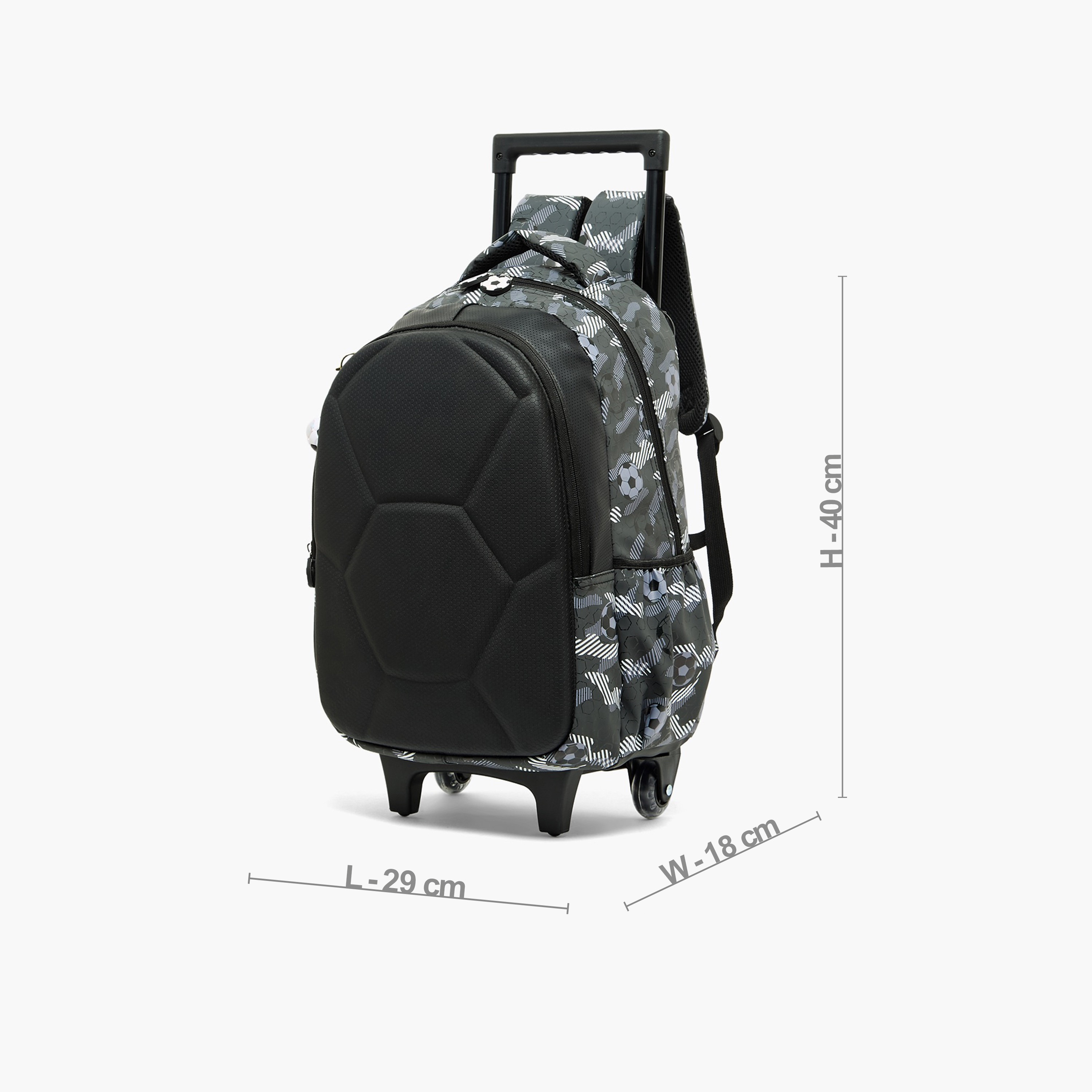 شنطة ترولي بمقبض قابل للسحب وطبعات كرة قدم للأولاد 5-8 سنة من جونيورر - 16 بوصة-school-bagsandbackpacks-trolleybags-image-7