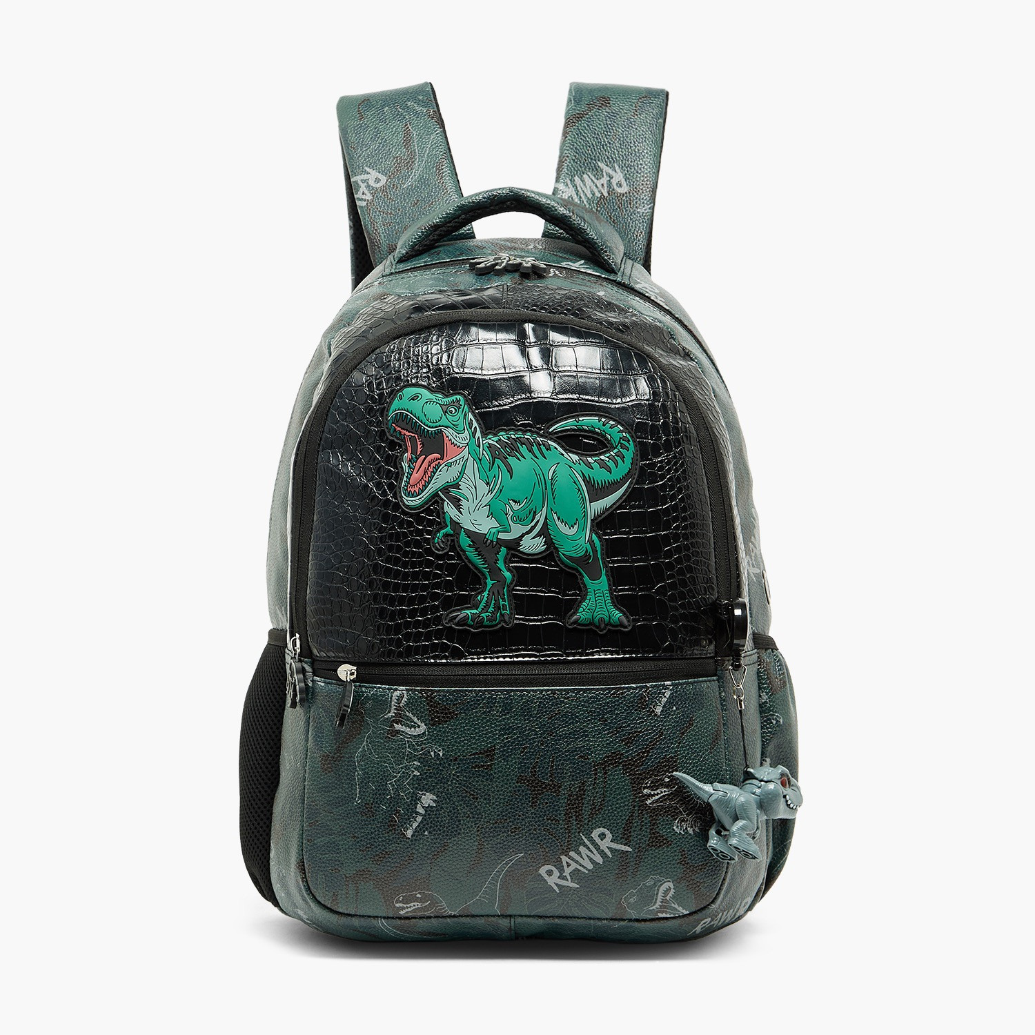 شنطة ظهر بطبعة ديناصور للأولاد من 5-8 سنوات مع أحزمة مبطنة - 16 بوصة من جونيورز-school-bagsandbackpacks-backpacks-image-2