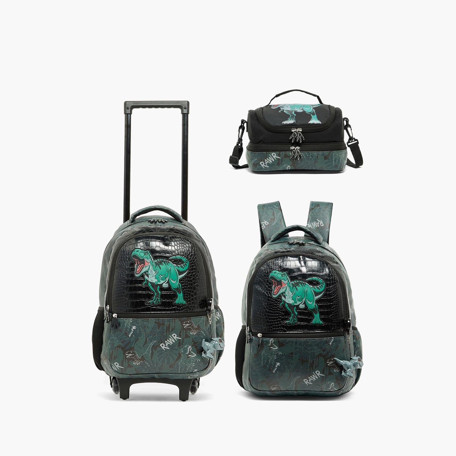 شنطة ظهر بطبعة ديناصور للأولاد من 5-8 سنوات مع أحزمة مبطنة - 16 بوصة من جونيورز-school-bagsandbackpacks-backpacks-image-11