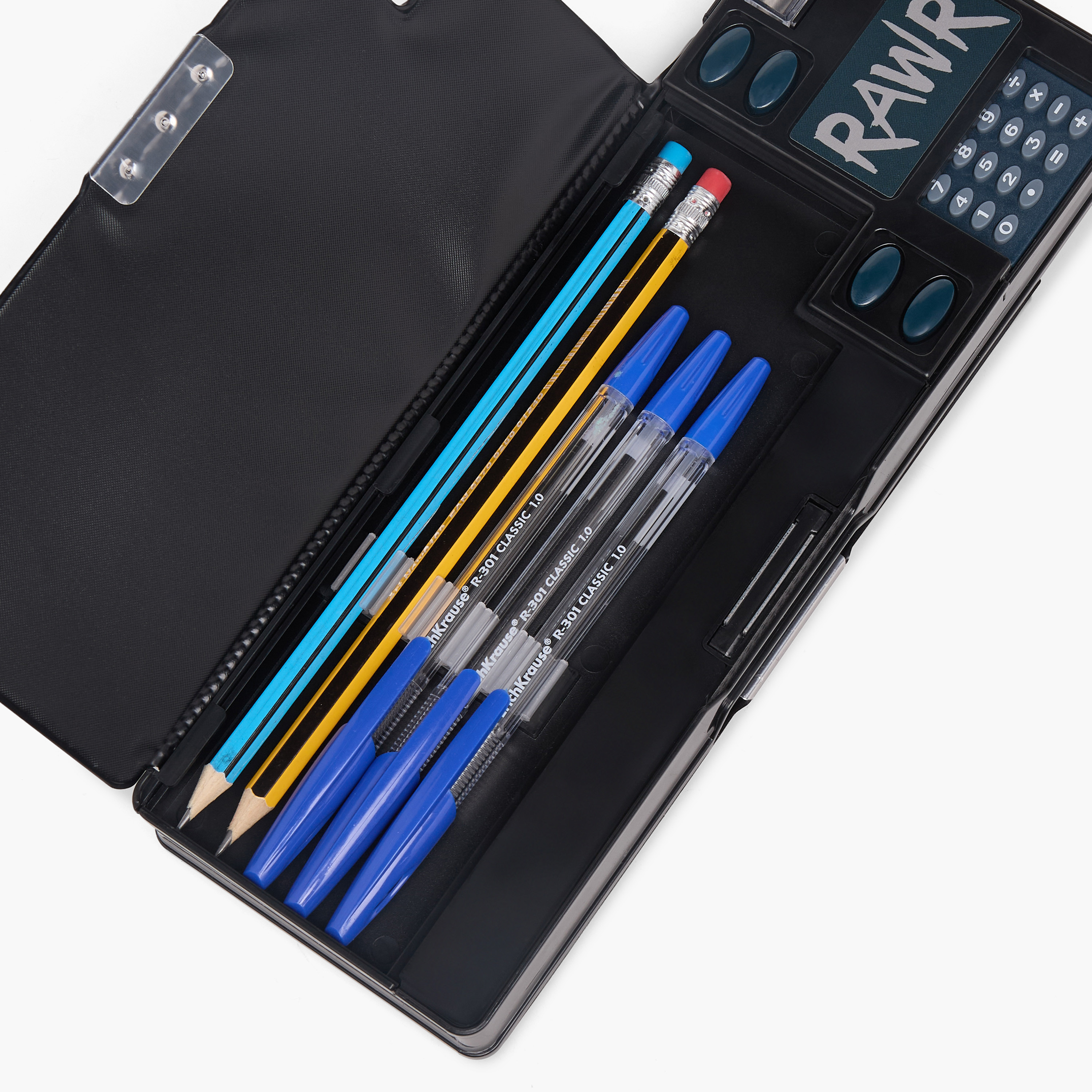 Juniors Dinosaur Print Pencil Case with Calculator-school-stationery-pencilcases-image-8