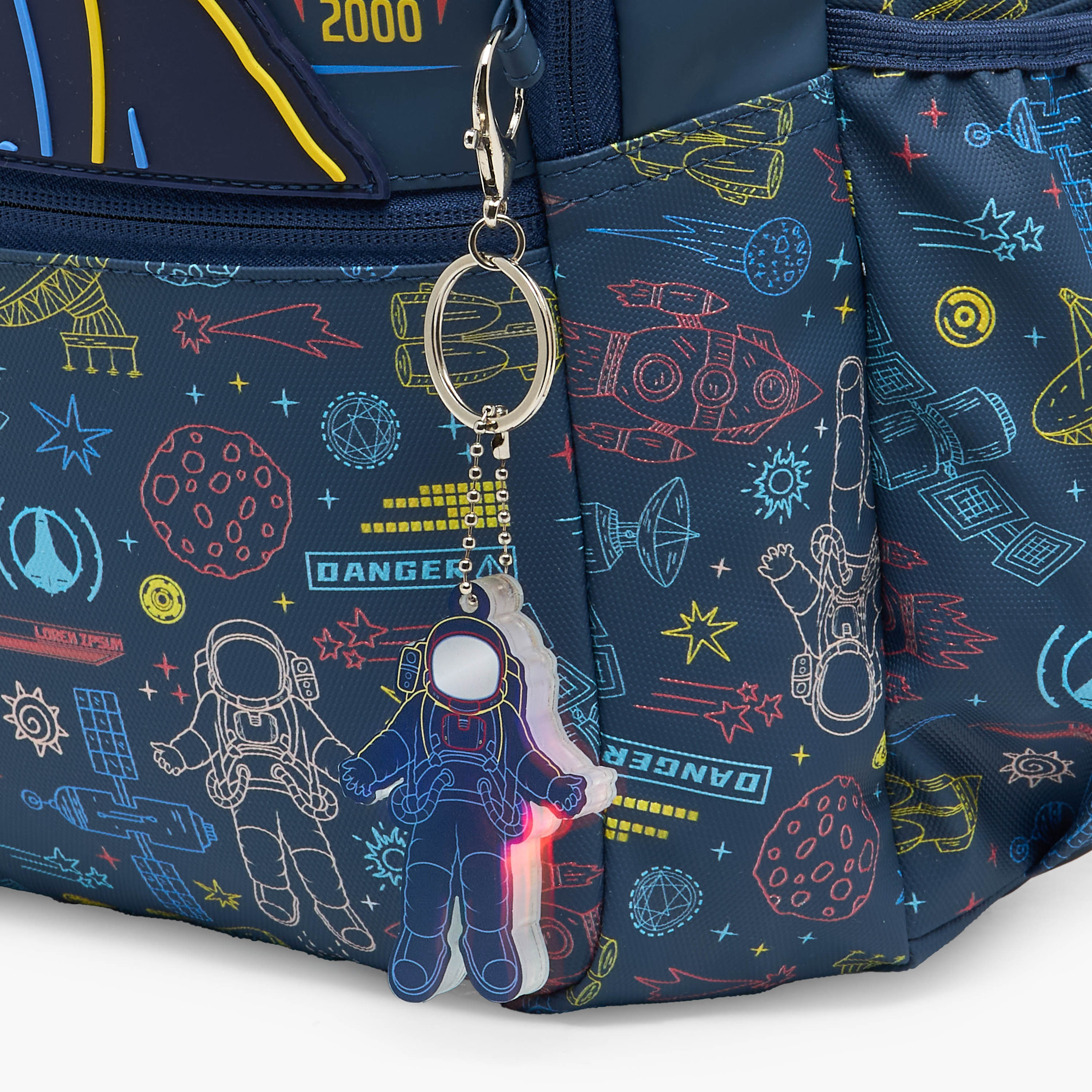 Juniors Astronaut Print Backpack for Boys 8-13 Years with Padded Straps - 17 inches-school-bagsandbackpacks-backpacks-image-7