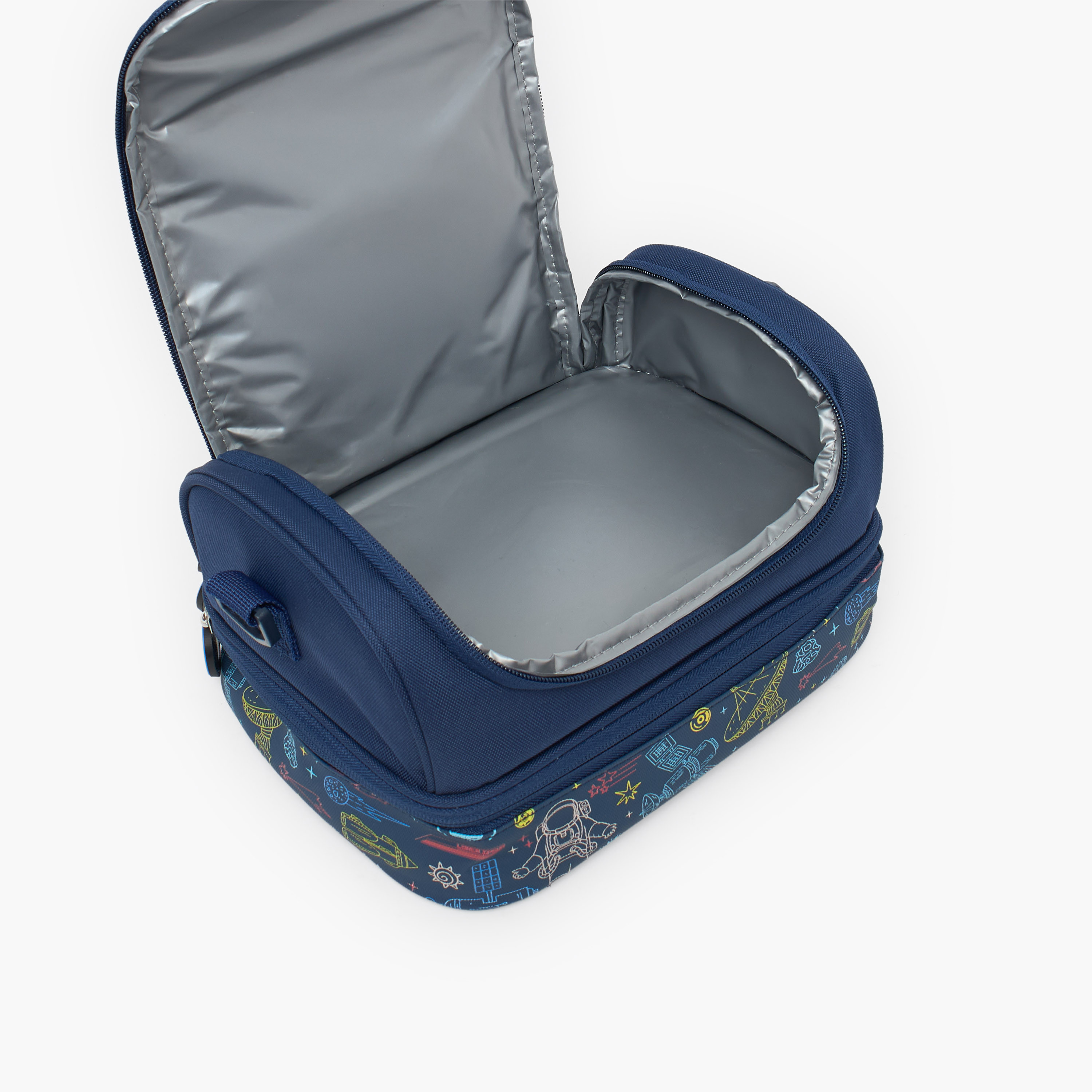 Juniors Space Print Lunch Bag for Boys 5-8 Years with Insulation-school-lunchessentials-lunchbags-image-7