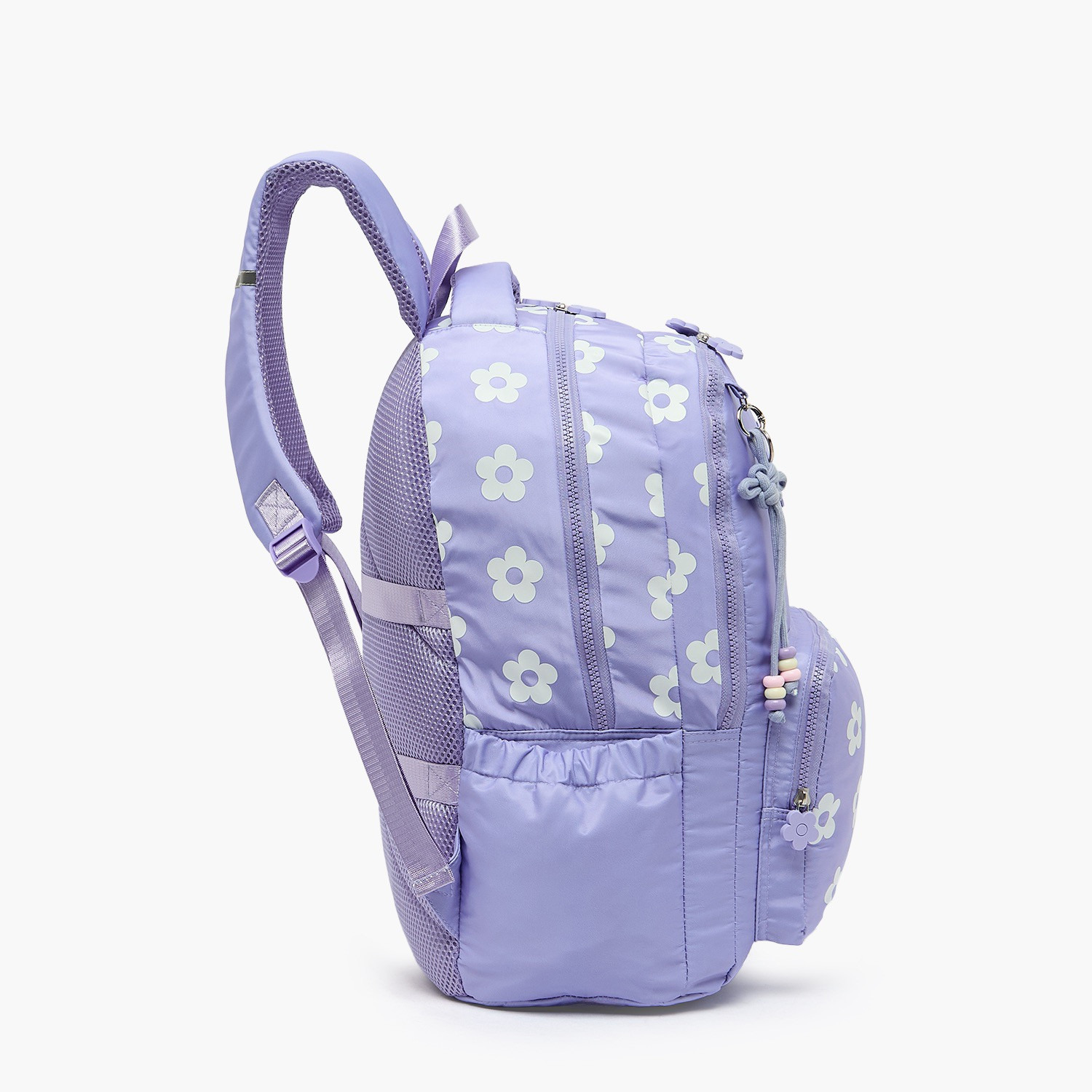 شنطة مدرسية بطبعات زهور وحمالات كتف مبطنة للبنات 8-13 سنوات من جونيورز - 17 بوصة-school-bagsandbackpacks-backpacks-image-6