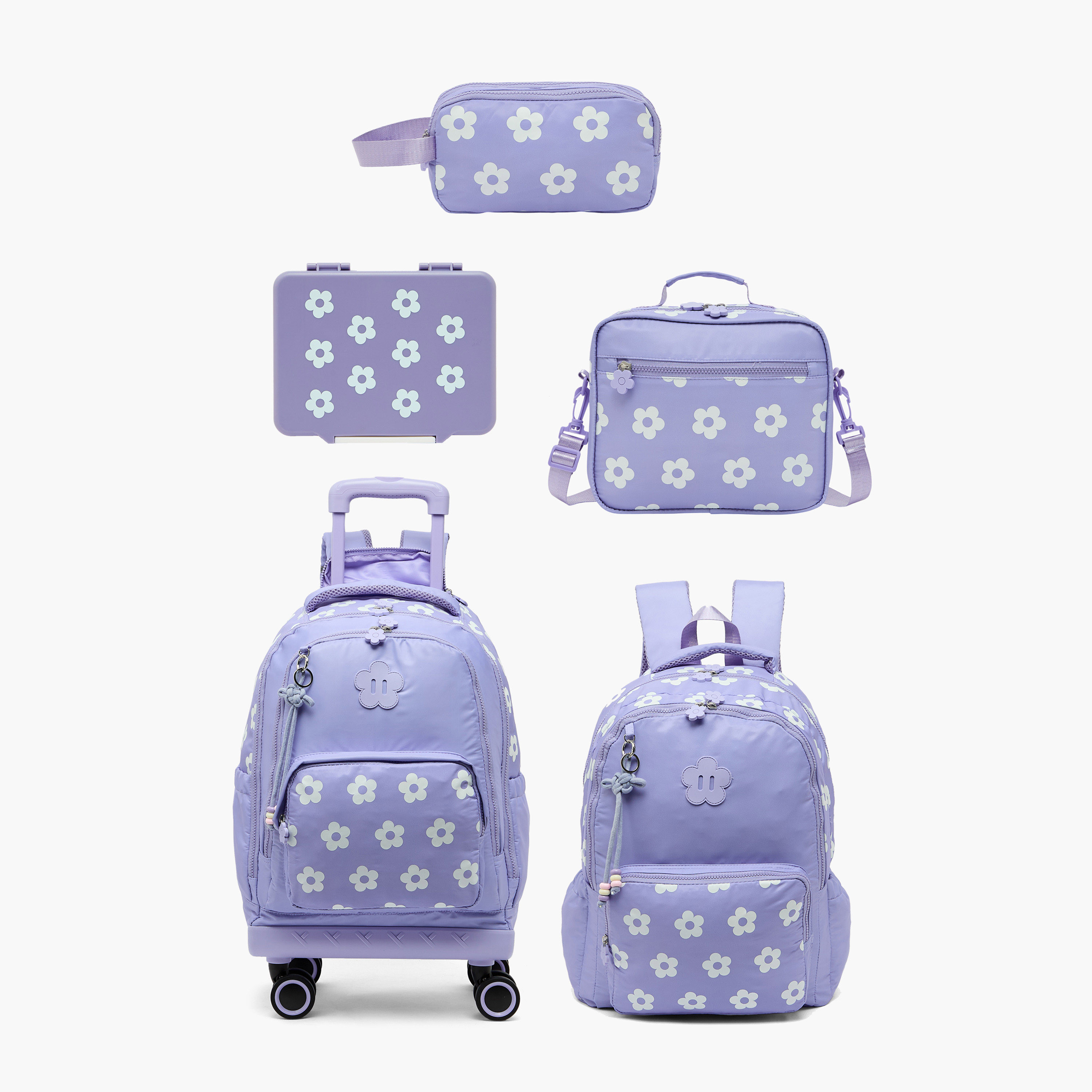 Juniors Floral Print Lunch Bag for Girls 8-12 Years with Insulation-school-lunchessentials-lunchbags-image-10