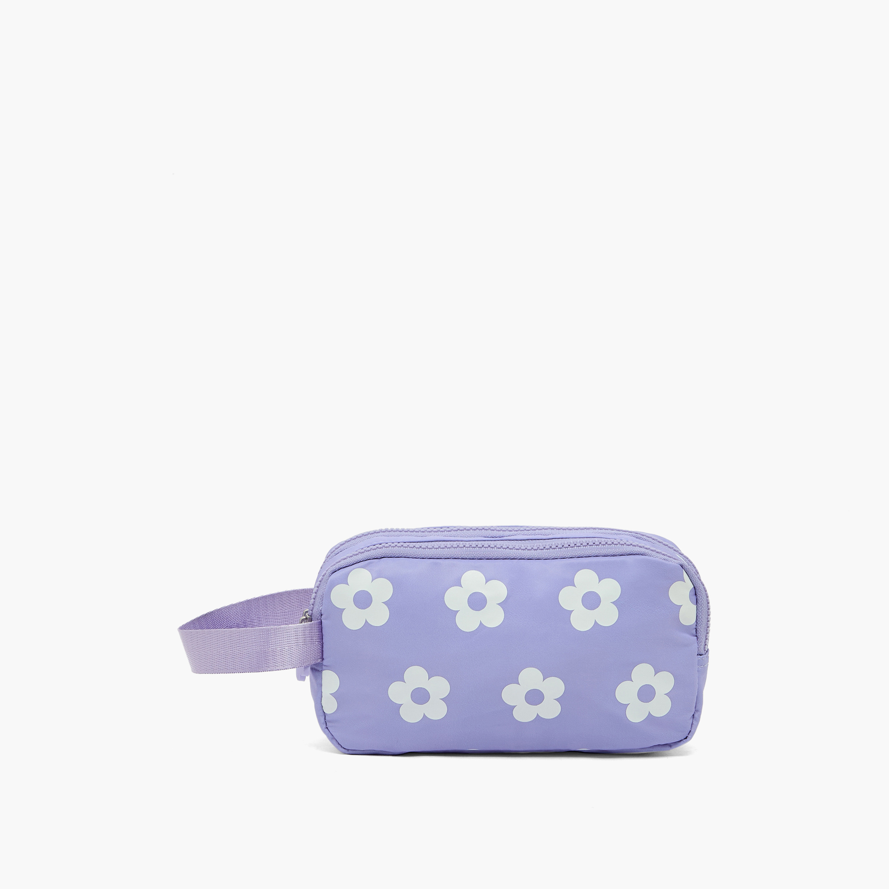 Juniors Floral Print Pencil Pouch with 2 Compartments-school-stationery-pencilcases-image-1