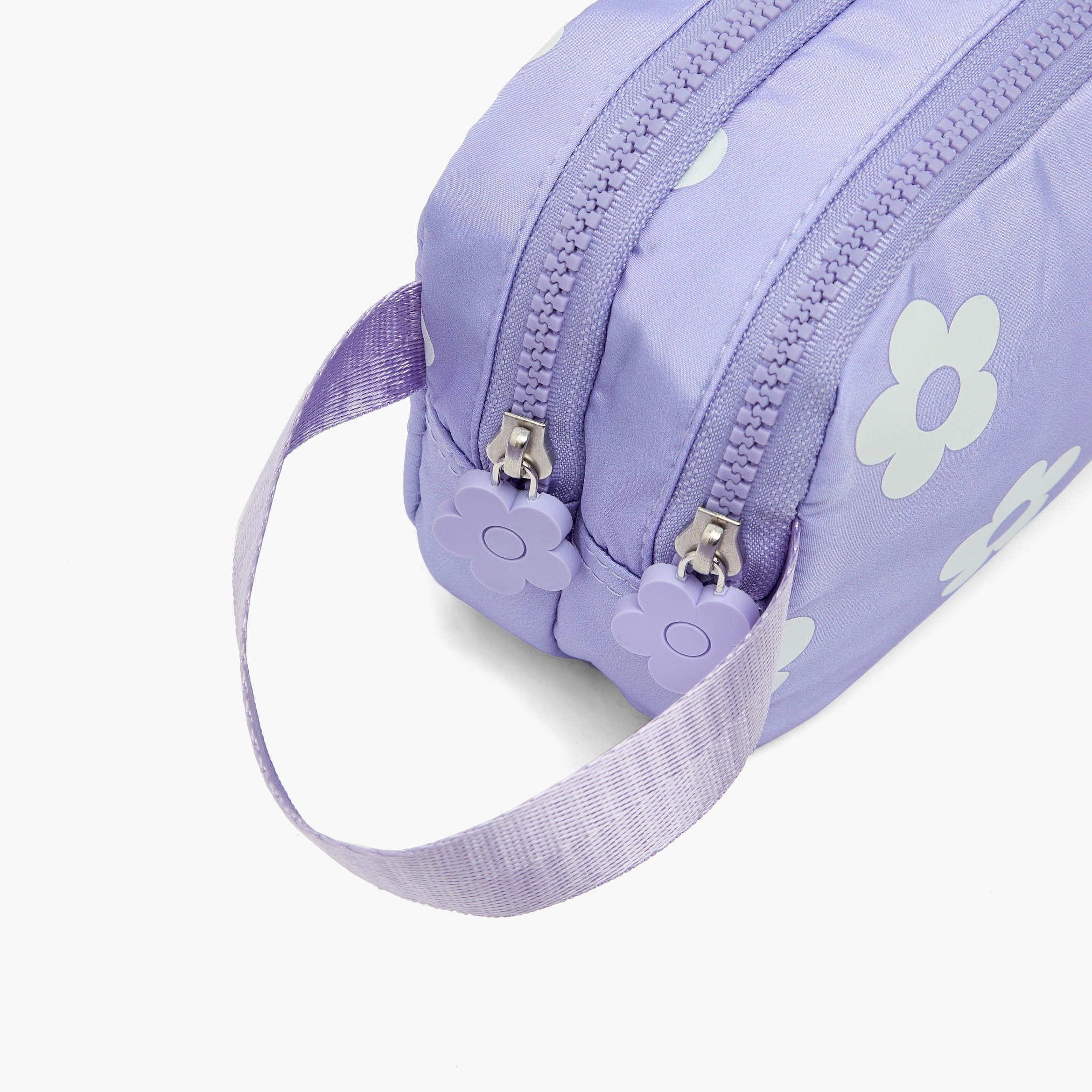 Juniors Floral Print Pencil Pouch with 2 Compartments-school-stationery-pencilcases-image-6