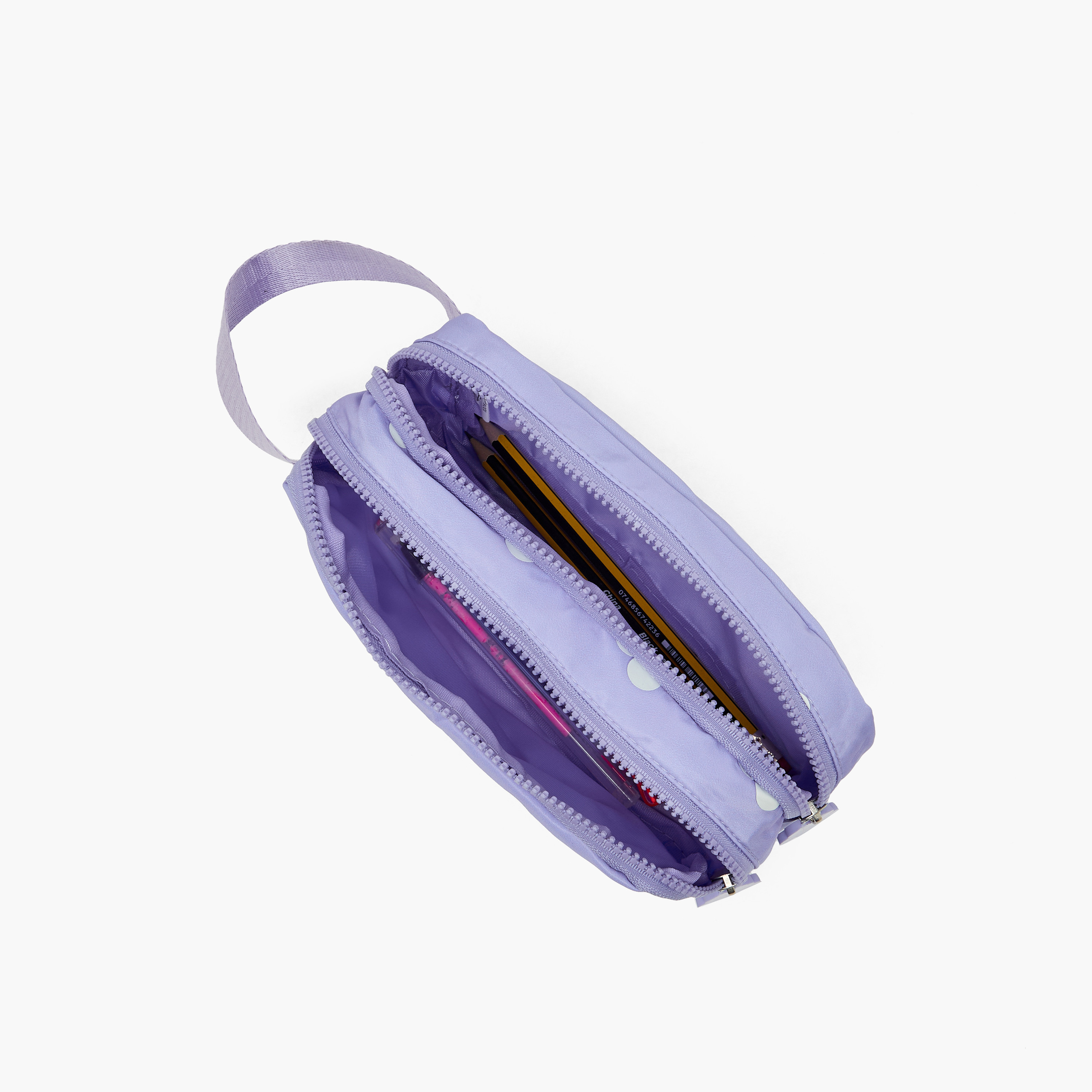 Juniors Floral Print Pencil Pouch with 2 Compartments-school-stationery-pencilcases-image-8