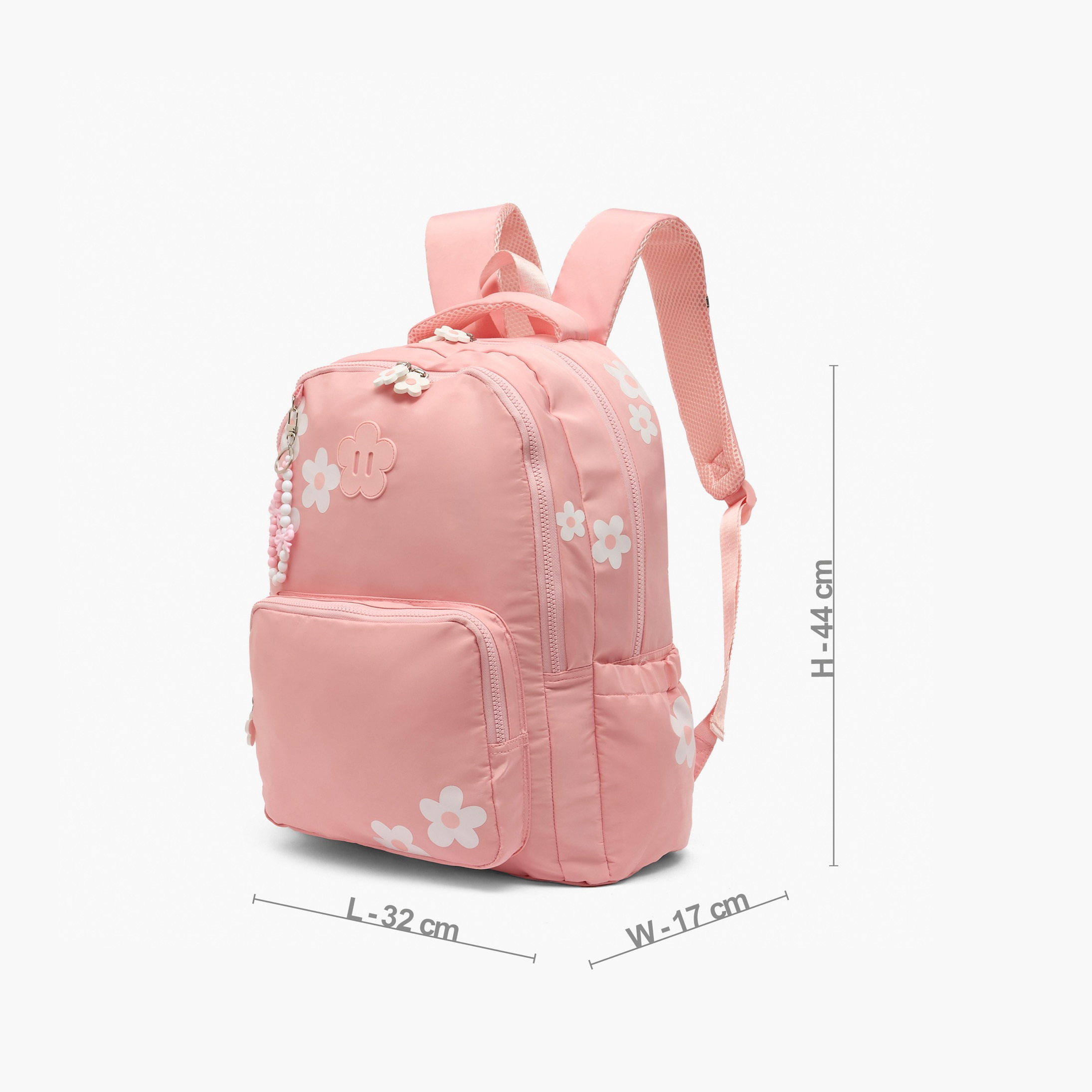 Juniors Floral Print Backpack for Girls 5-8 Years with Padded Shoulder Straps-school-bagsandbackpacks-backpacks-image-6