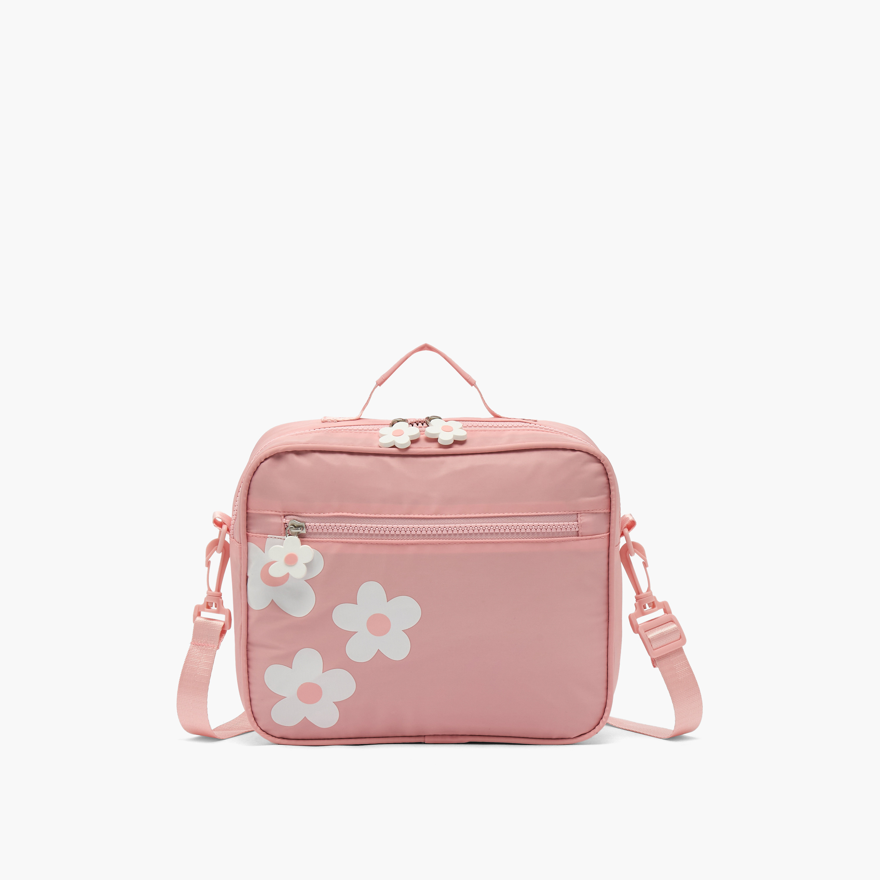 Juniors Floral Print Lunch Bag for Girls 8-12 Years with Detachable Strap-school-lunchessentials-lunchbags-image-1