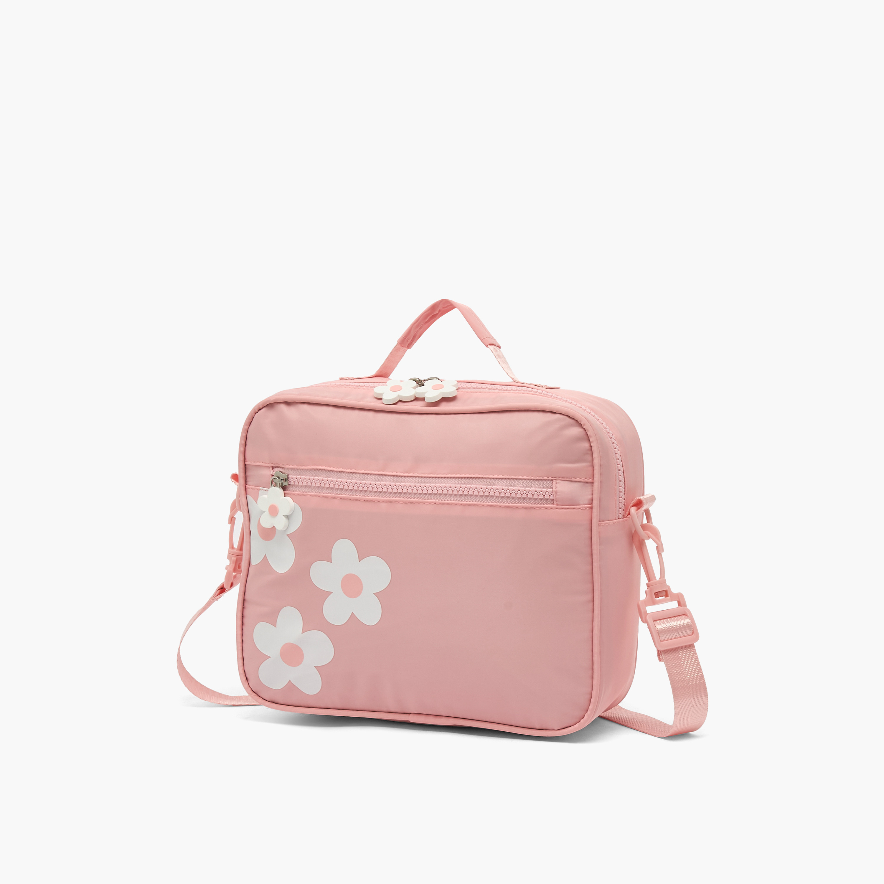 Juniors Floral Print Lunch Bag for Girls 8-12 Years with Detachable Strap-school-lunchessentials-lunchbags-image-3